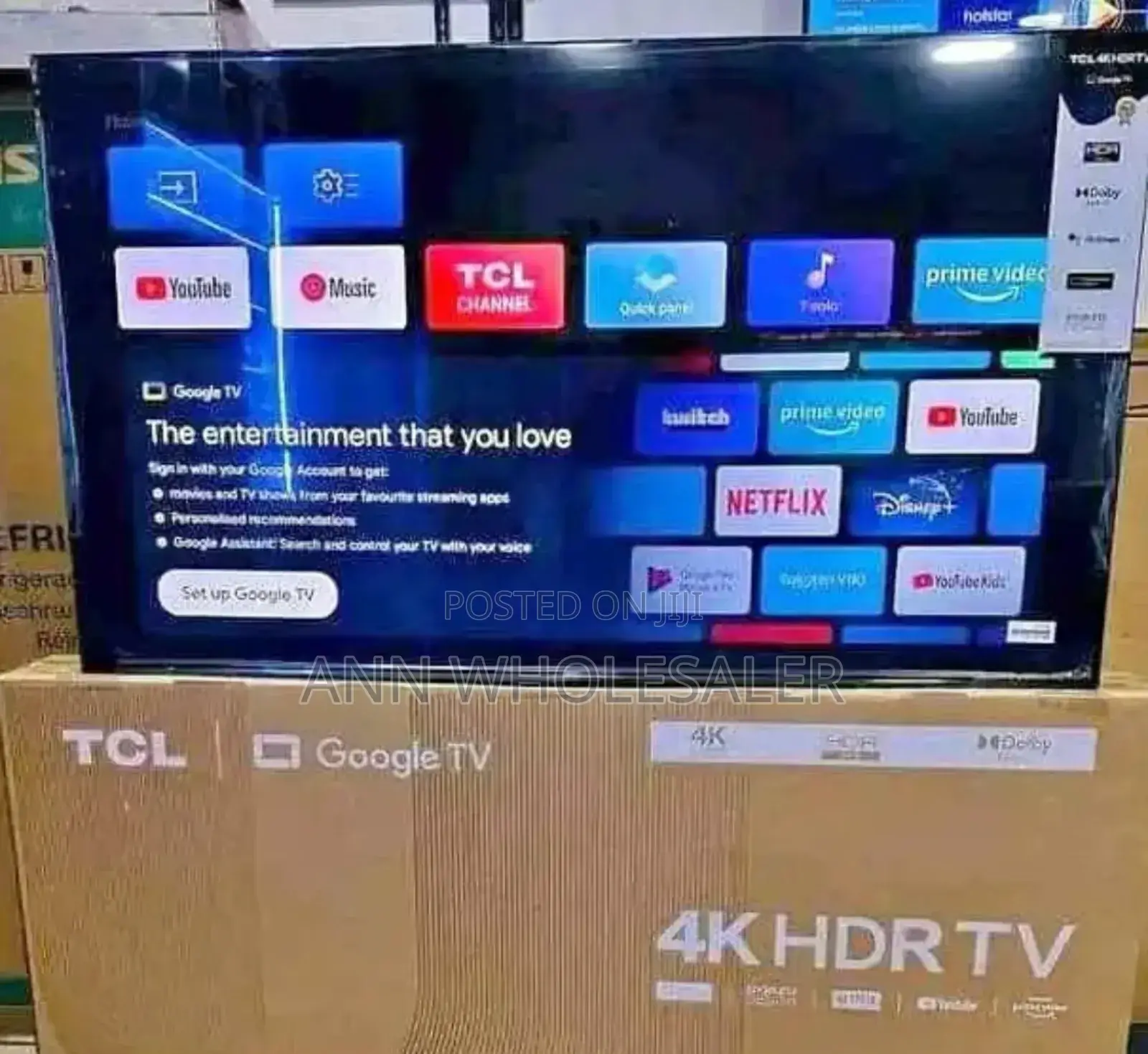 TCL 50 Inch 4 K HDR TV Goggle Tv