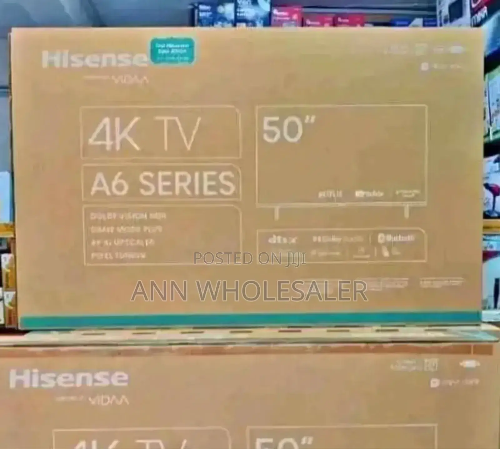 New Hisense 50 Inch A6 4 K TV H-5