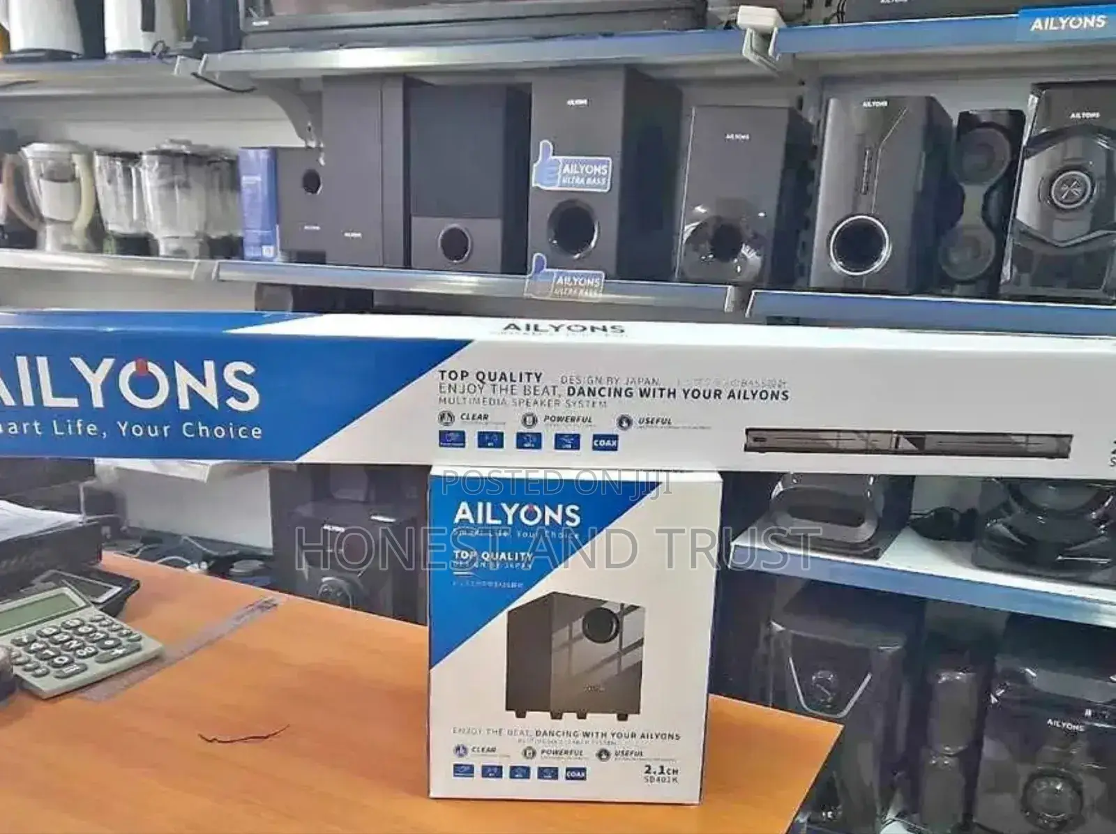 Sub Woofer Ailyons Soundbar 2.1ch Multimedia System Tallboy