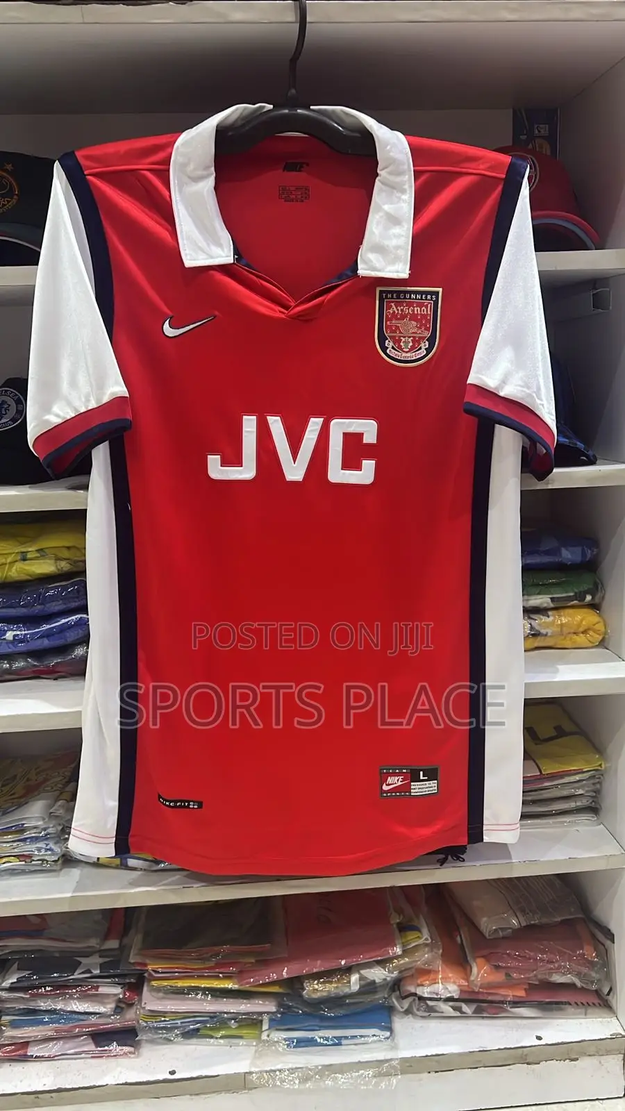 Nike Arsenal JVC Retro Jersey 1998/99 Home Kit