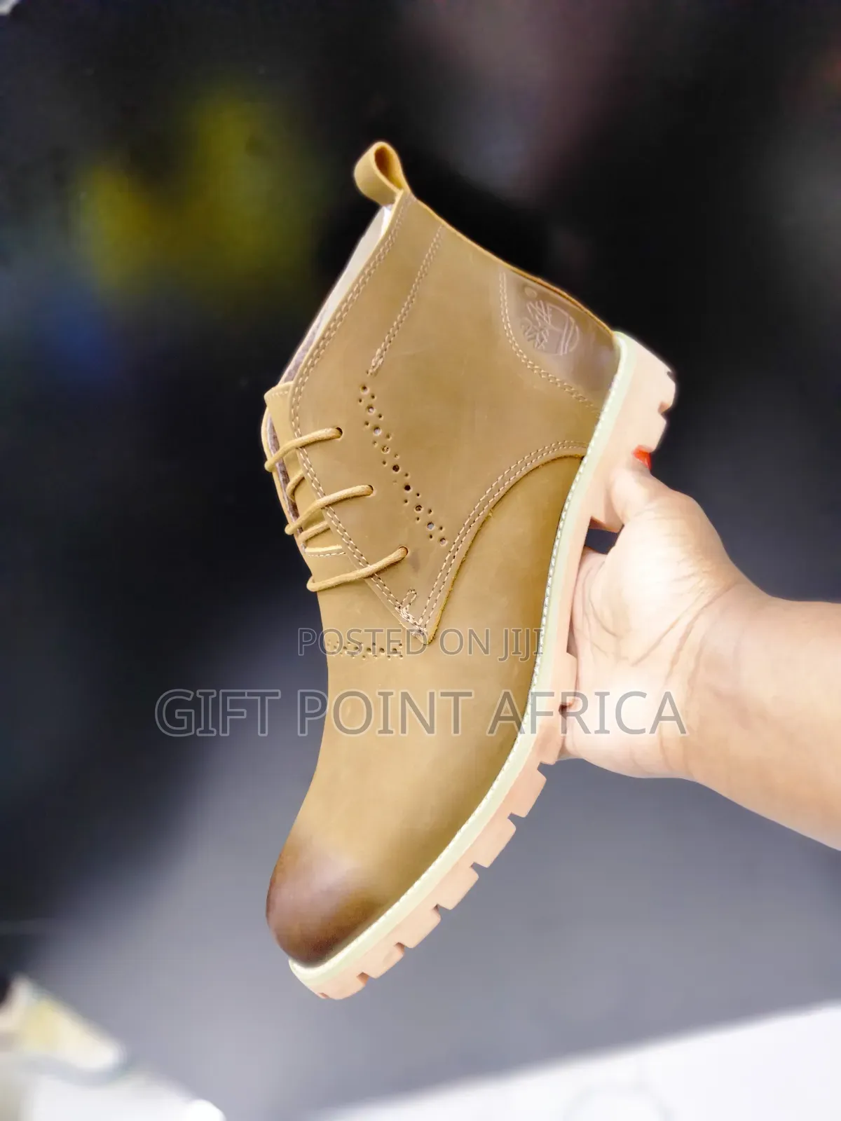 Brown Leather Timberland Boots for Men