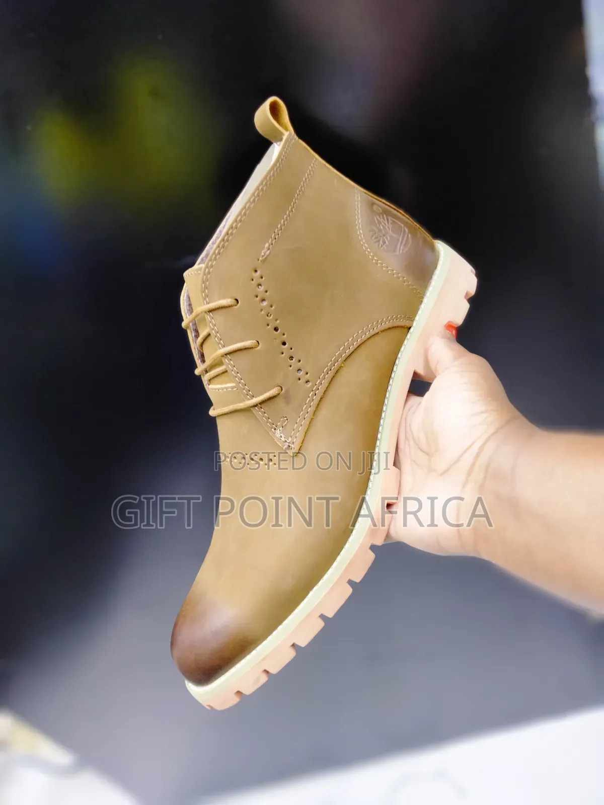 Brown Leather Timberland Boots for Men