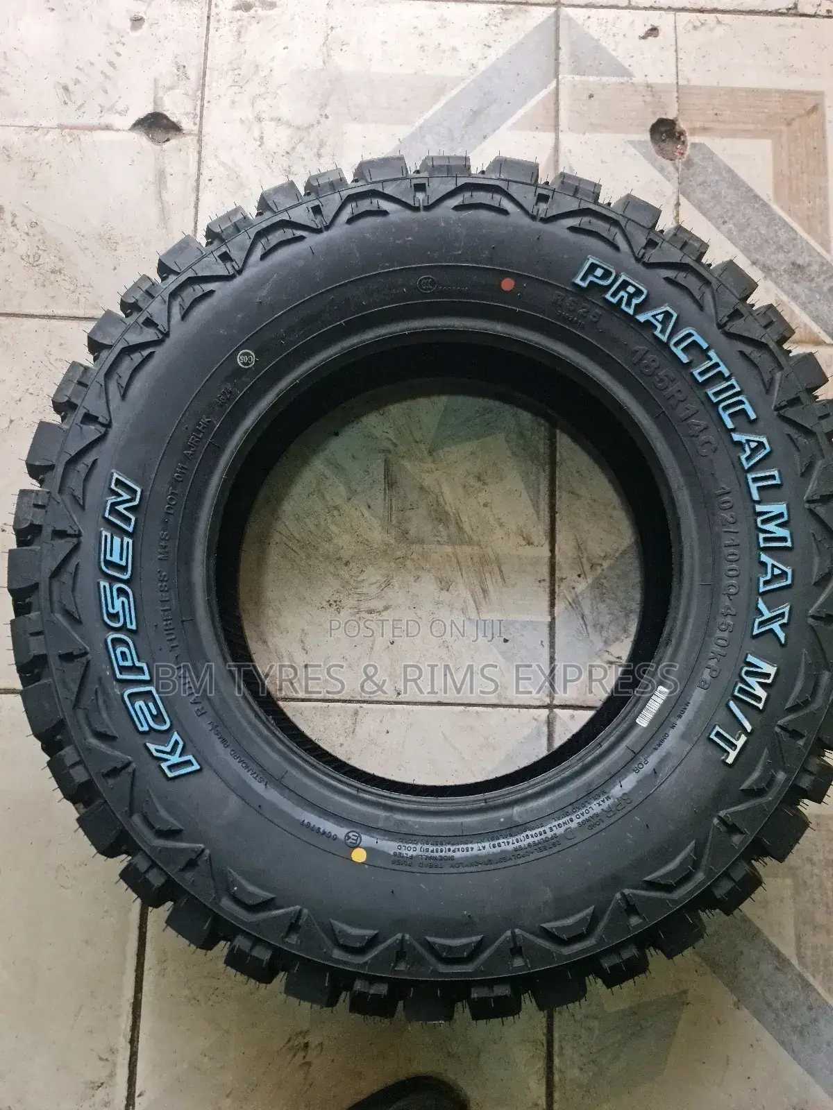 185 R14 Kapsen Tyres (Mt) Commercial., With White.