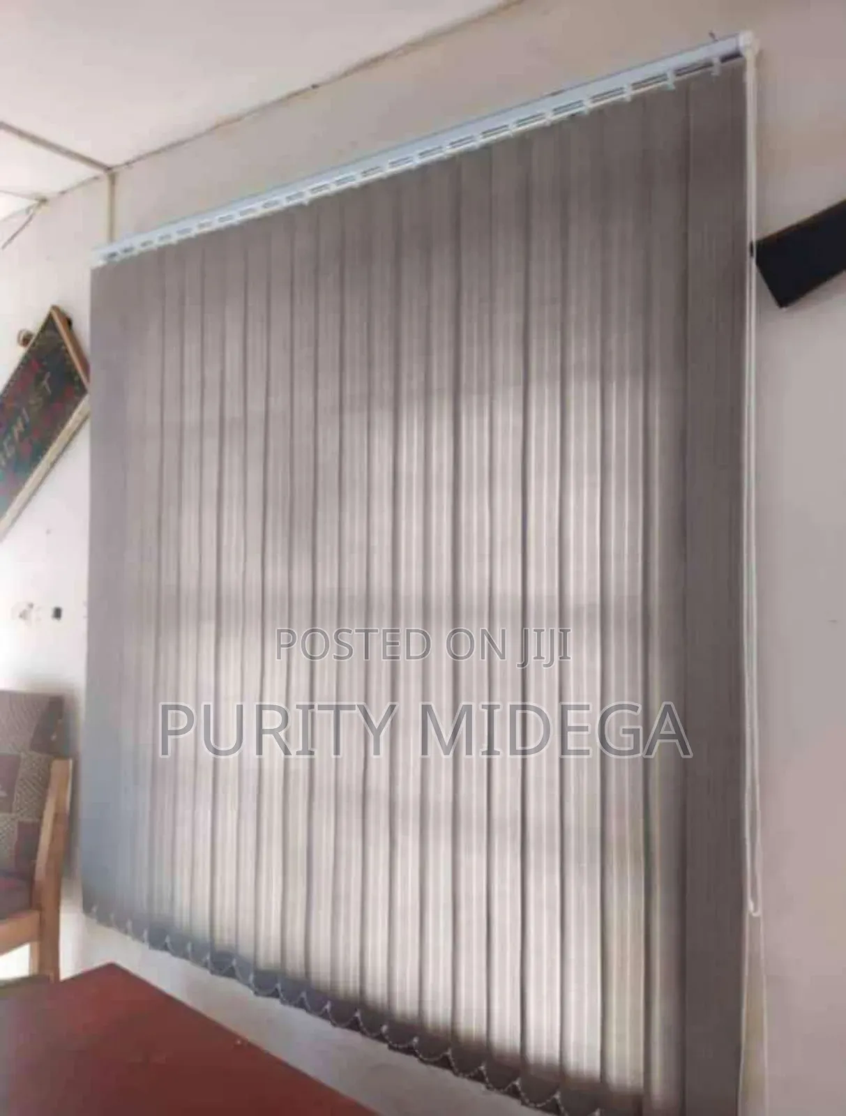 Grey Fabrics of Vertical Blinders