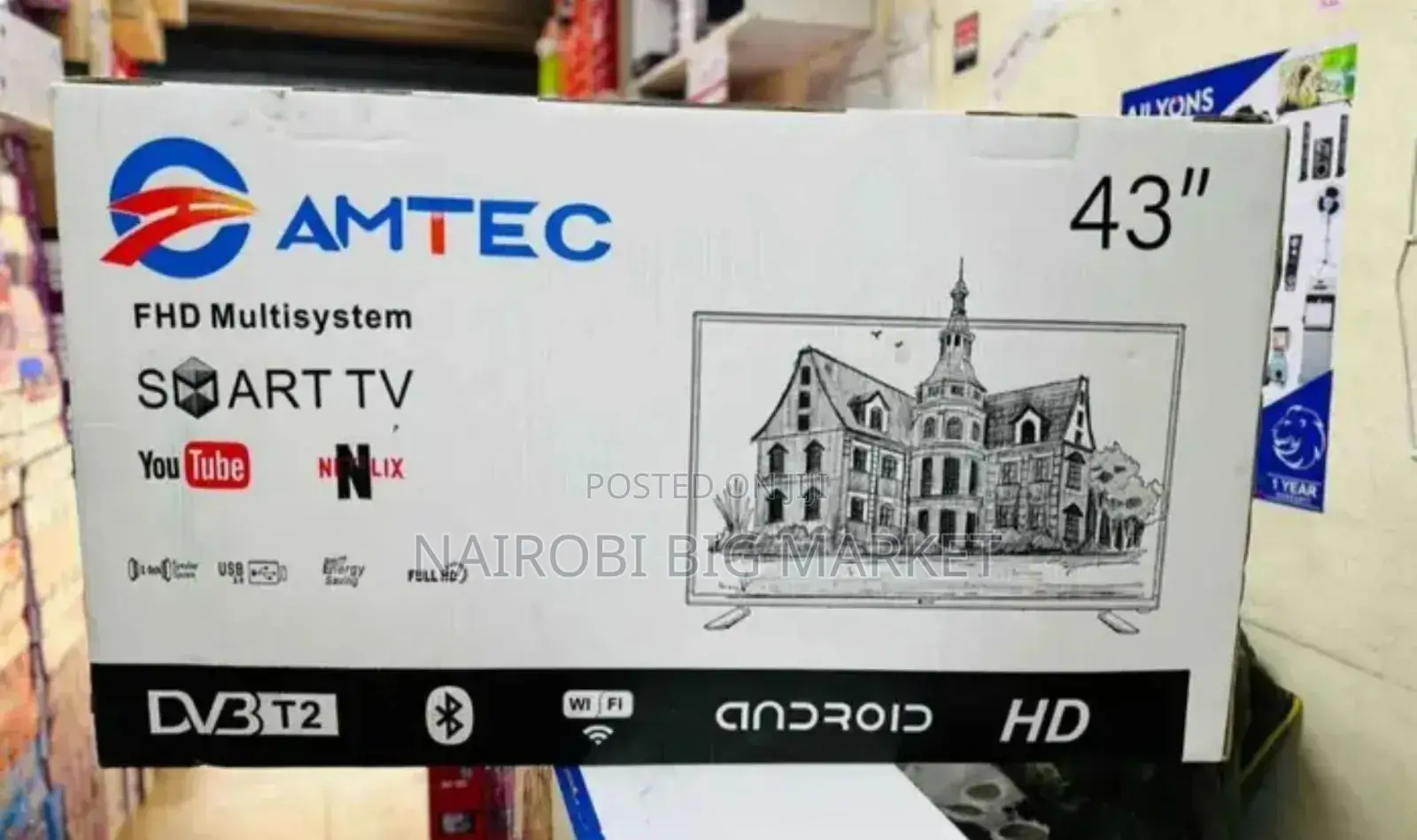 New Amtec 43 Inch Smart TV S-43