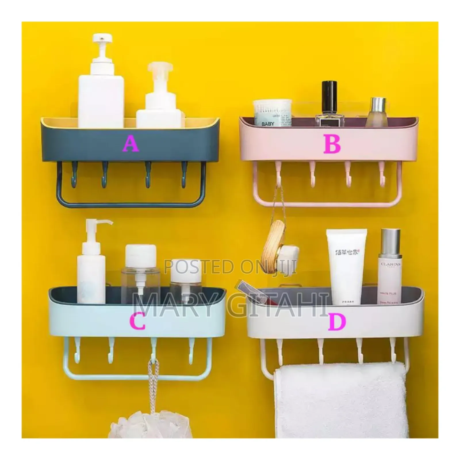 *Bathroom Organizer*
-Material Plastic.