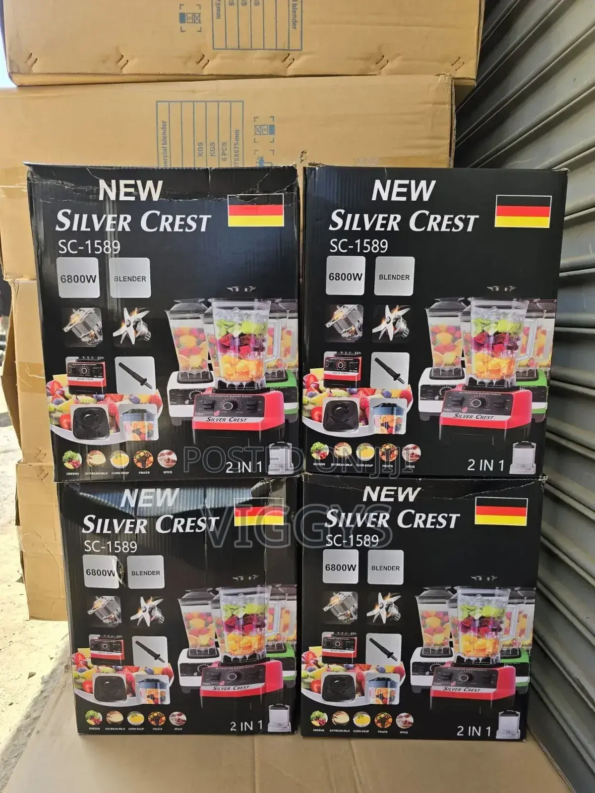 2 in 1 Silver Crest Heavy Duty Commercial Blender