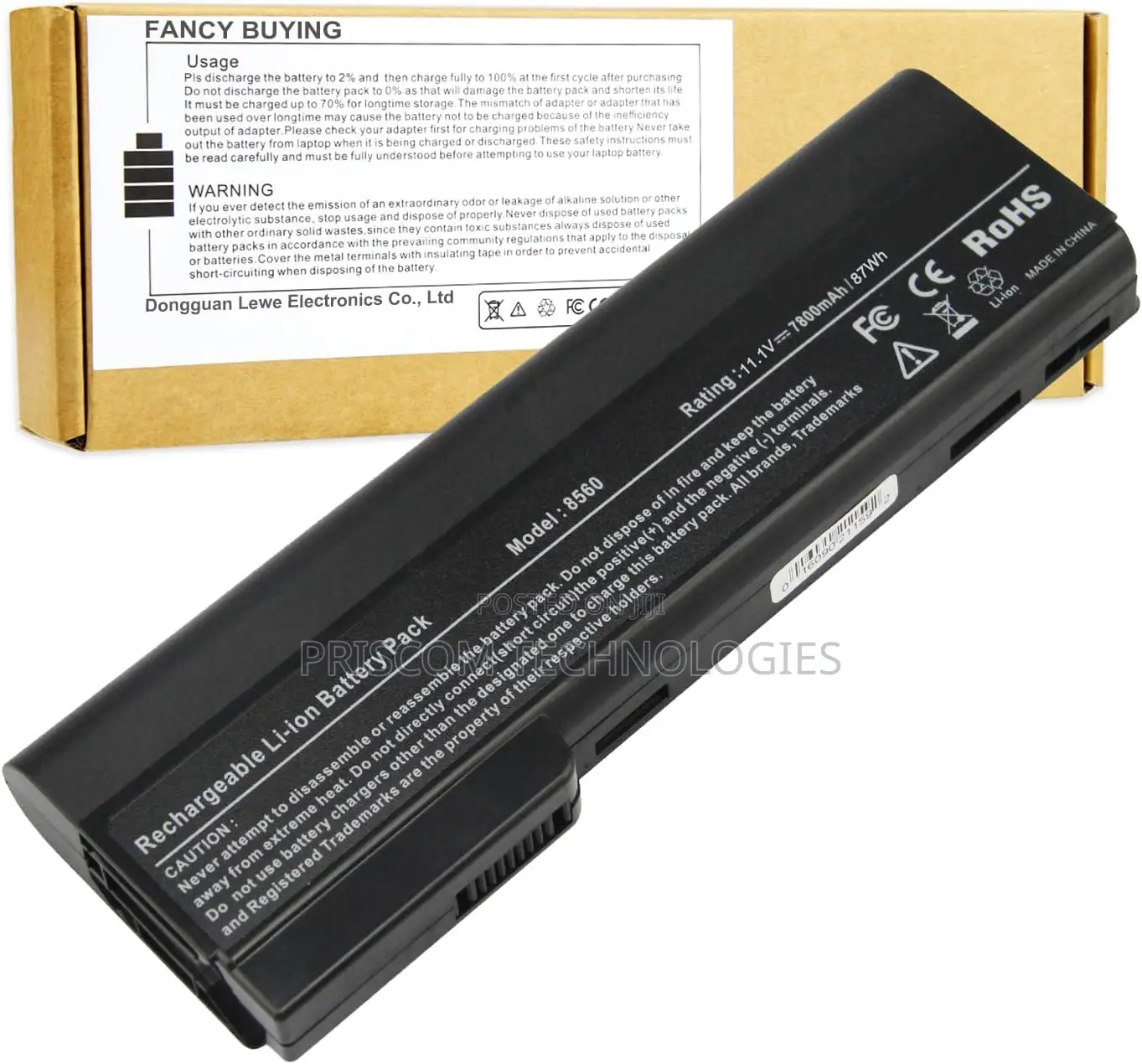 Laptop Battery For HP Elitebook 2170p Series