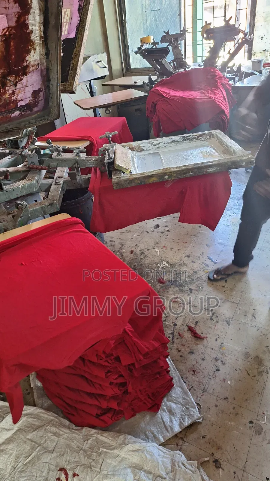Red T Shirts Screen Printing 