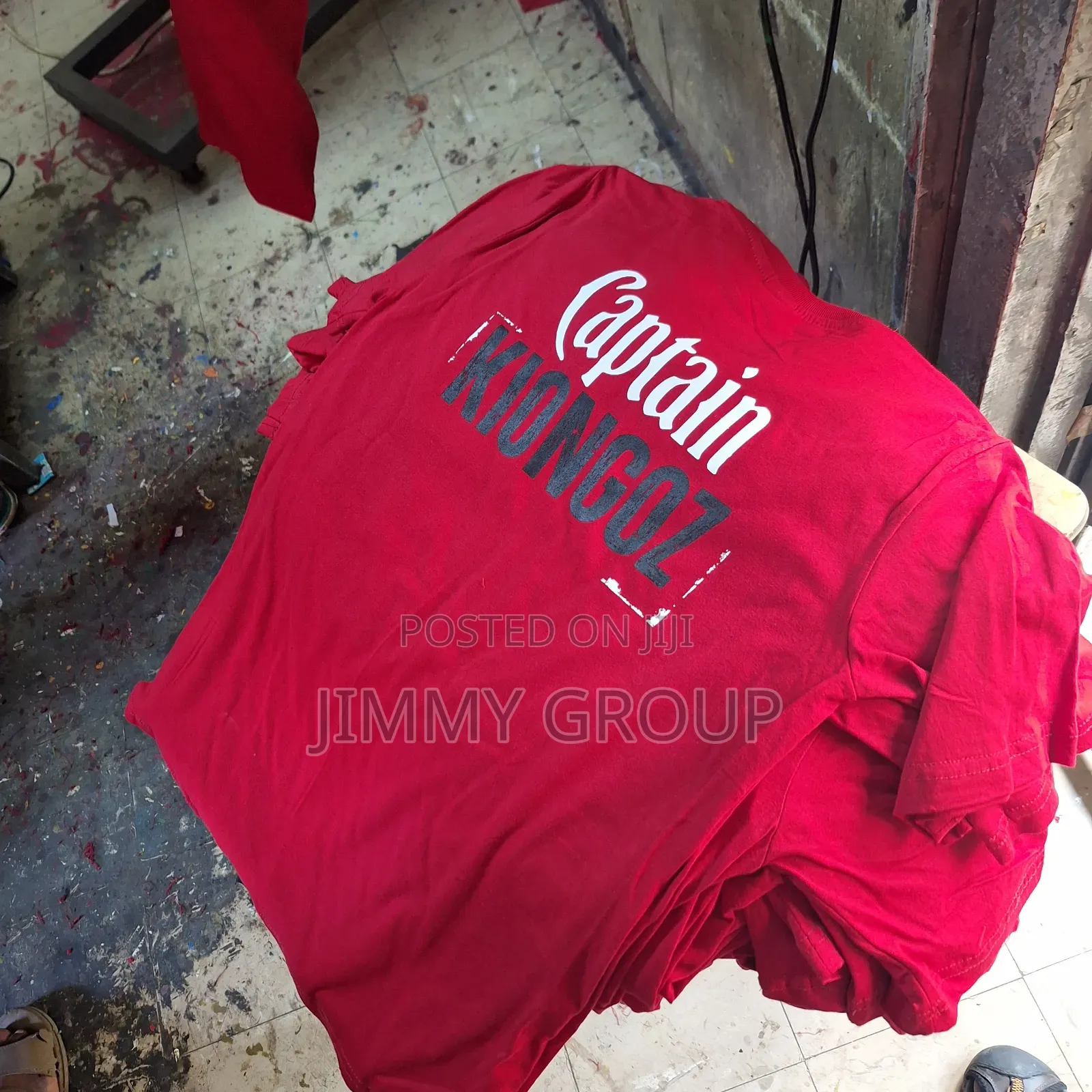 Red T Shirts Screen Printing 