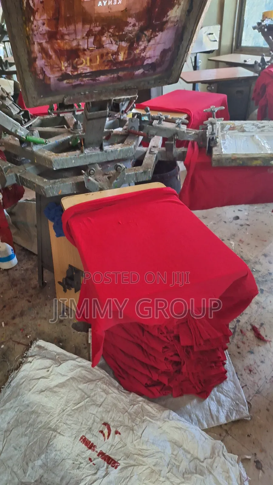 Red T Shirts Screen Printing 