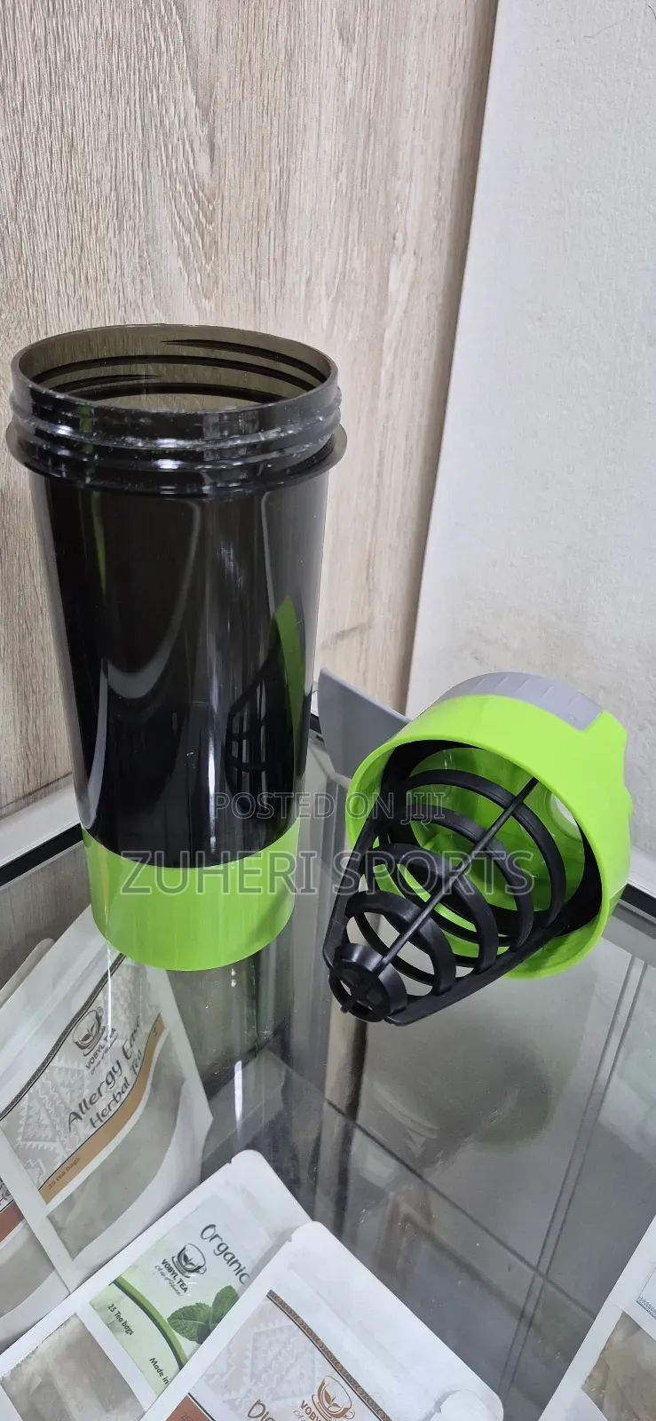 Gym Hydration Water Bottles, With Protein Storage Cup