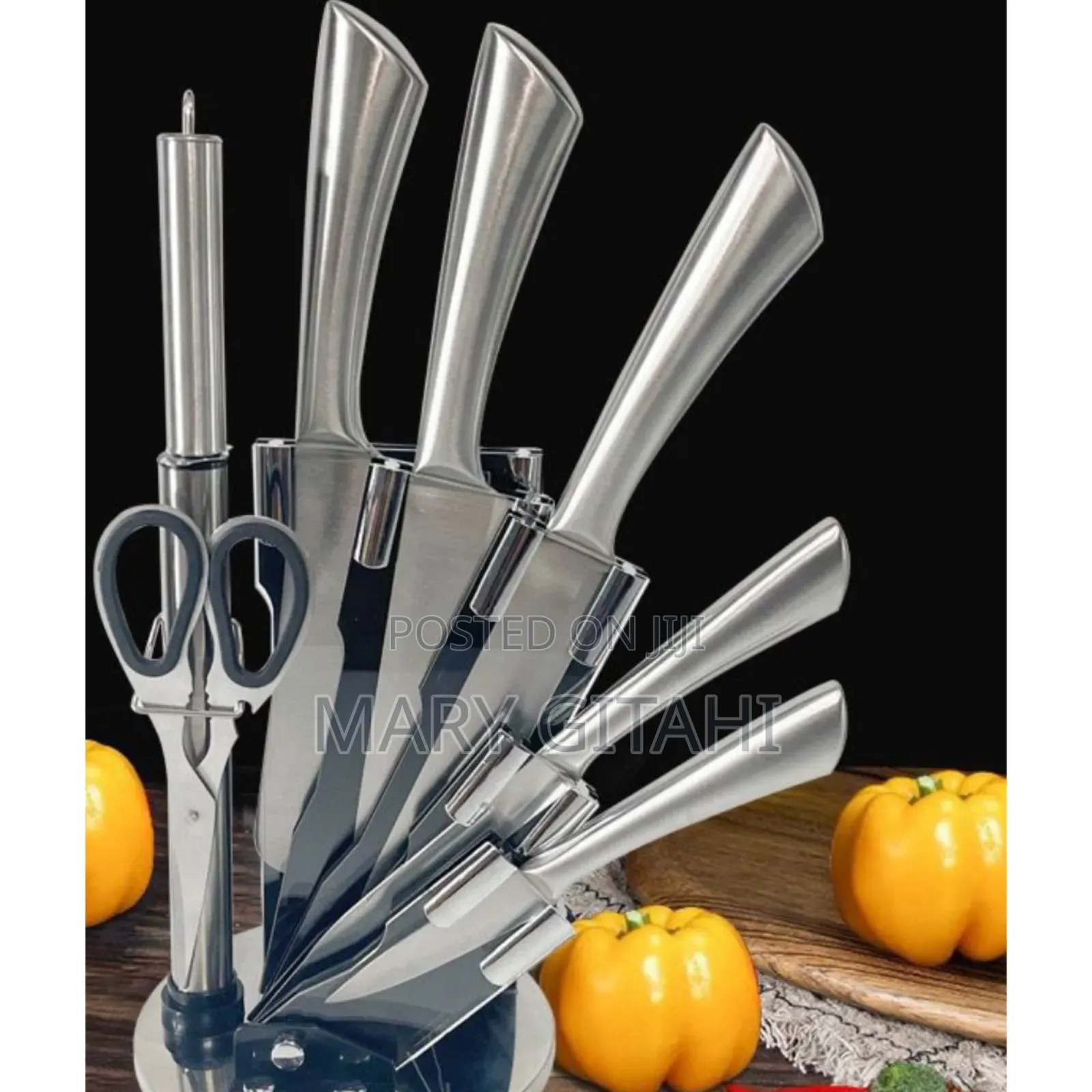 Morden Inox Hollow Handle 8 Piece Stainless Steel Knife at 