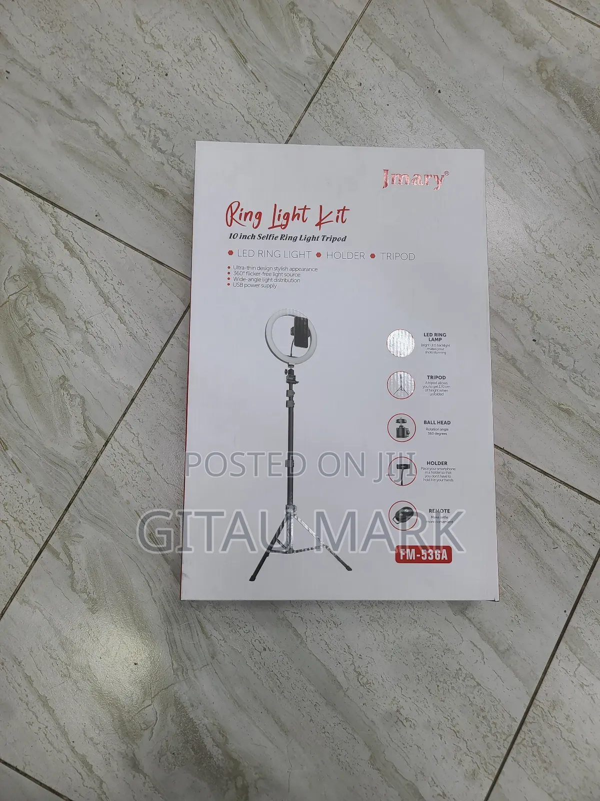 Jmary 10 Inch Ringlight Plus Stand FM536A