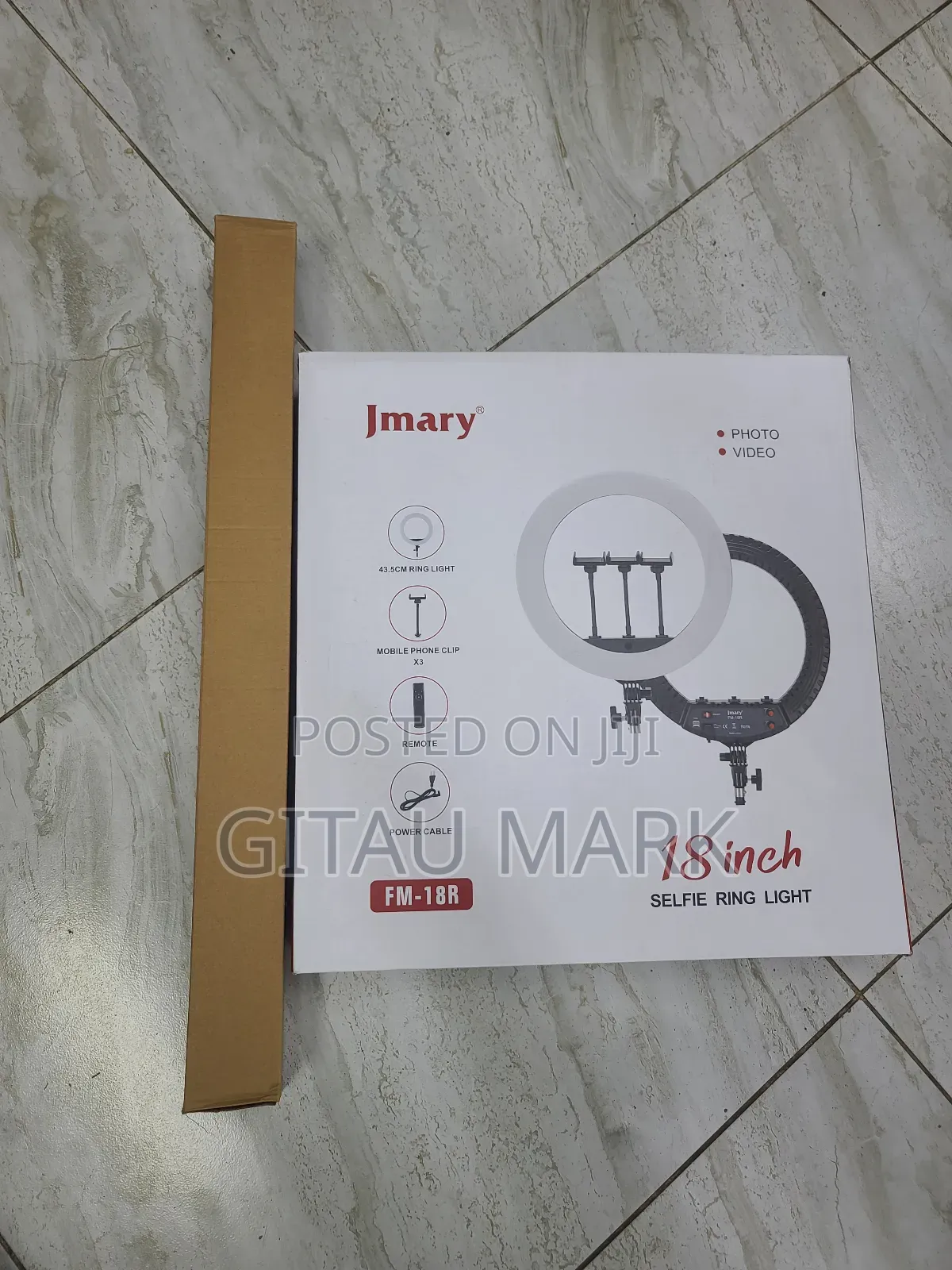 Jmary 18 Inch Selfie Ring Light With Remote + Stand - FM-18R