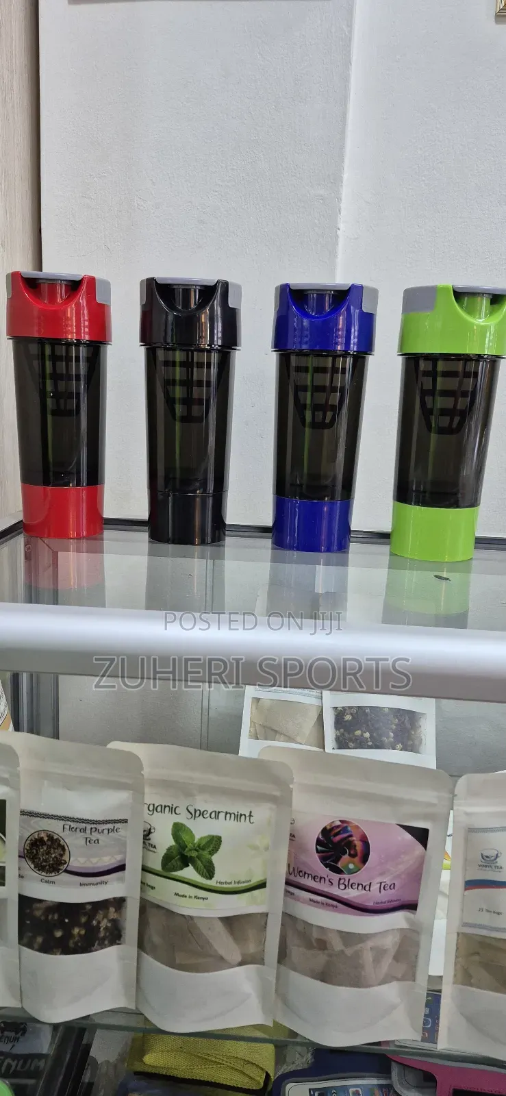 Gym Water Bottle, Hydration Protein Shakers With Cup