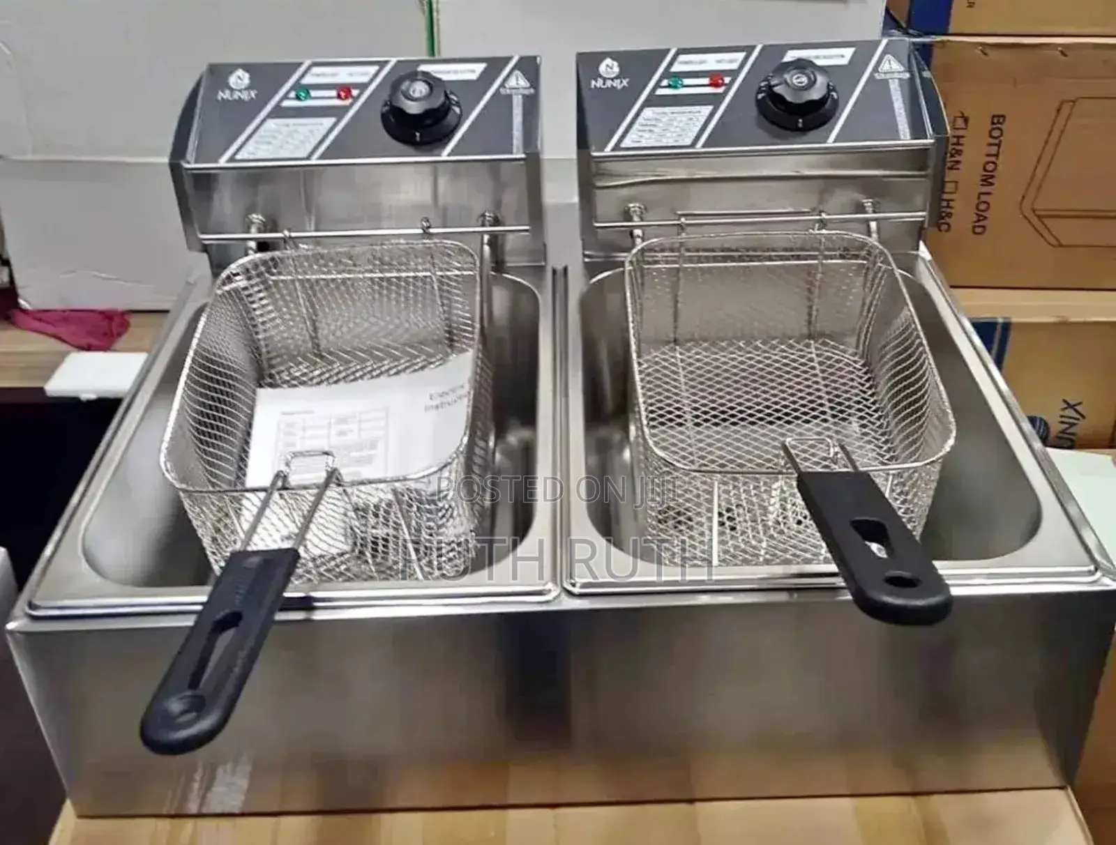 Double Nunix Deep Fryer Double 12 Litres