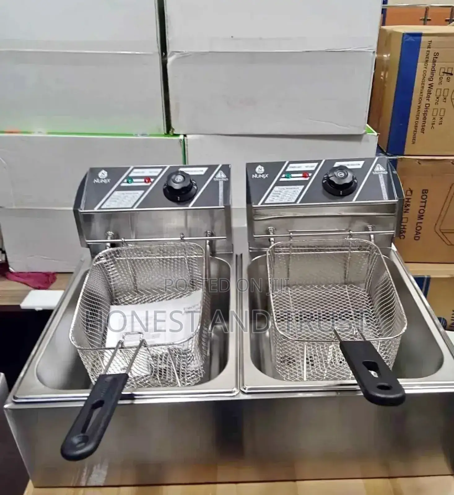 12 Litres Nunix Df-6d Double Deep Fryer