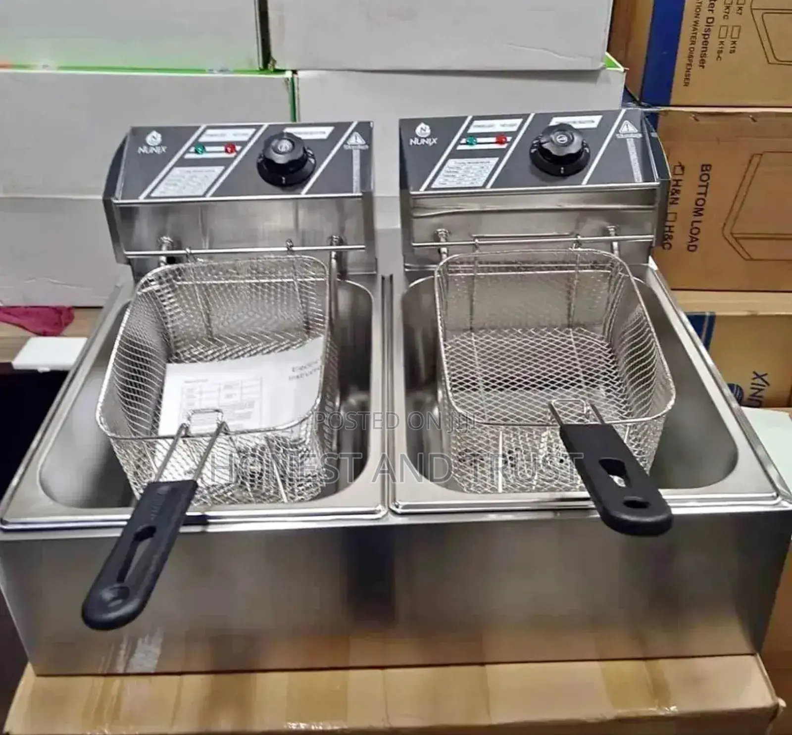 Nunix Stainless Steel Double 6litres + 6 Litres