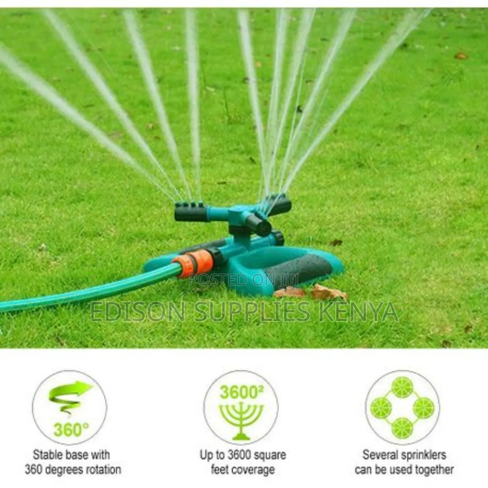 Sprinkler Rotating 3 Arm Sprinkler Irrigation Water Sprayers