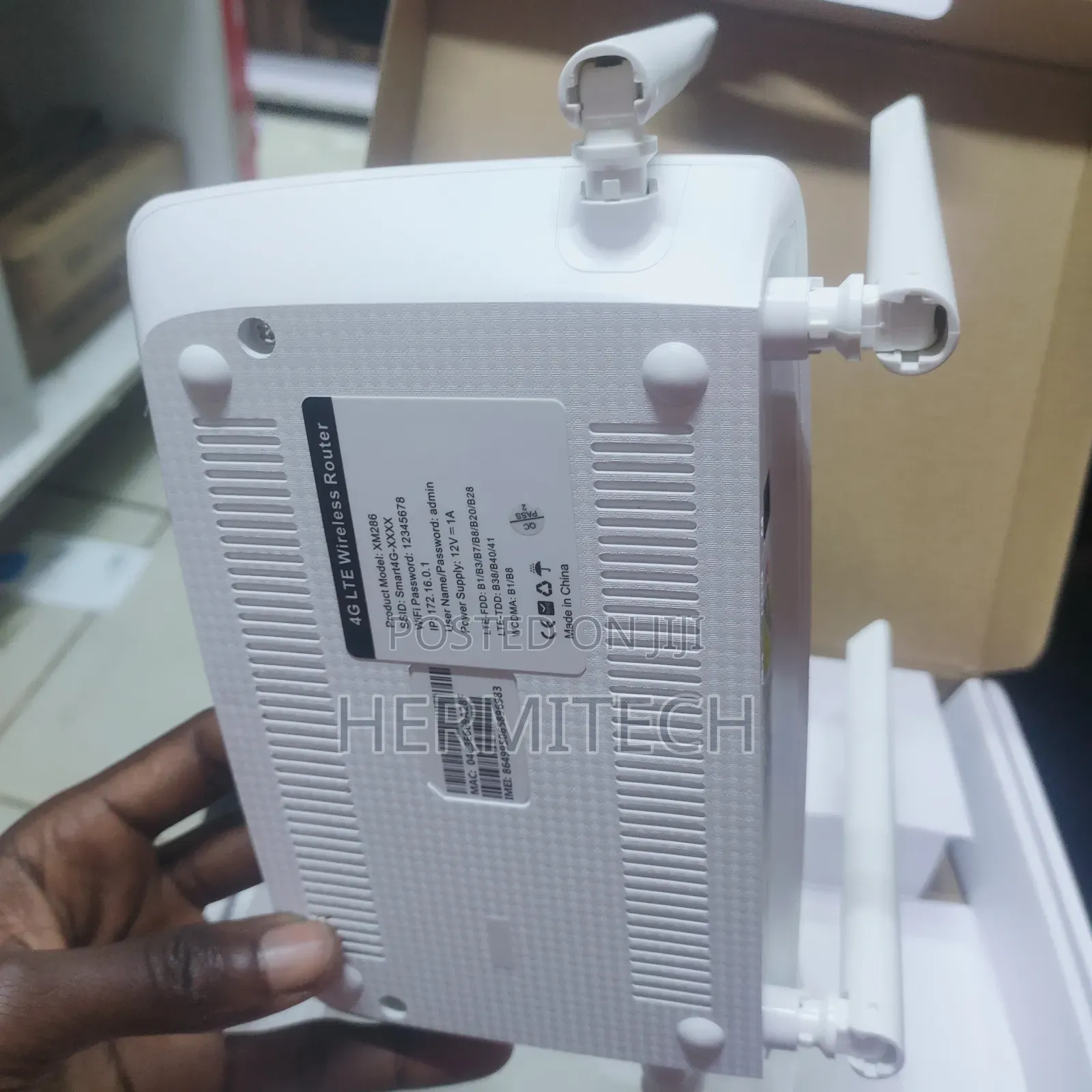 4g LTE Wireless Router Supports Fiber Optic and Lan Cable