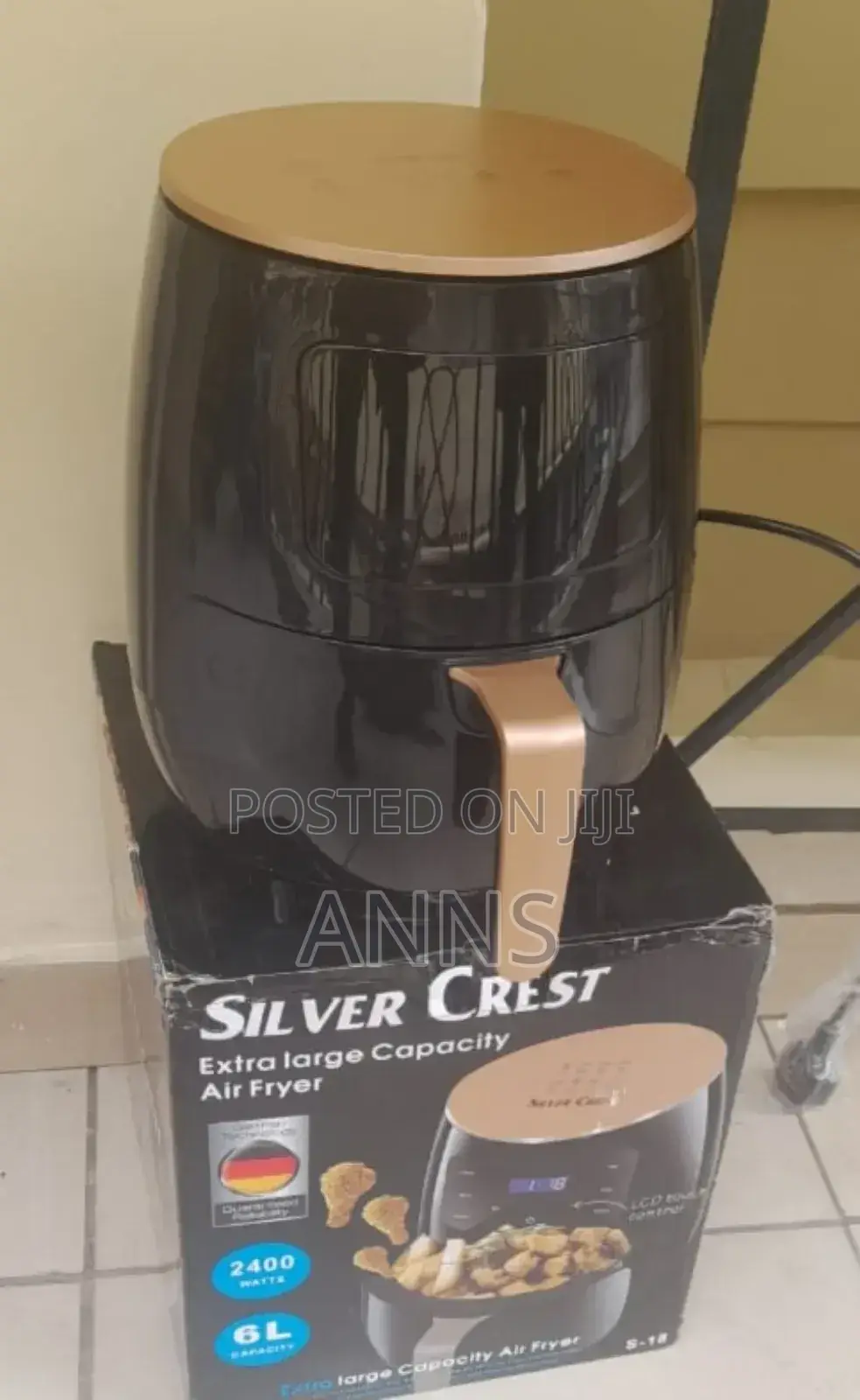 Silver Crest 6L Black Amazing Air Fryer