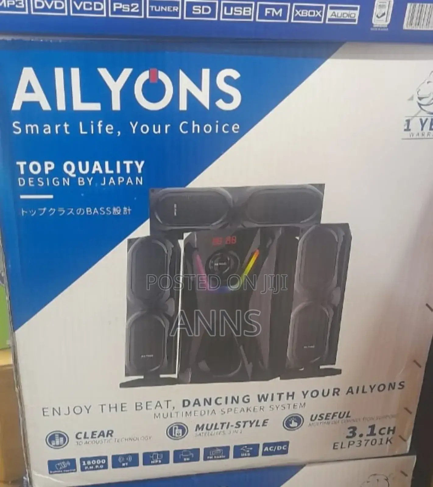 Ailyons Best 3.1ch Woofer Home Theatre