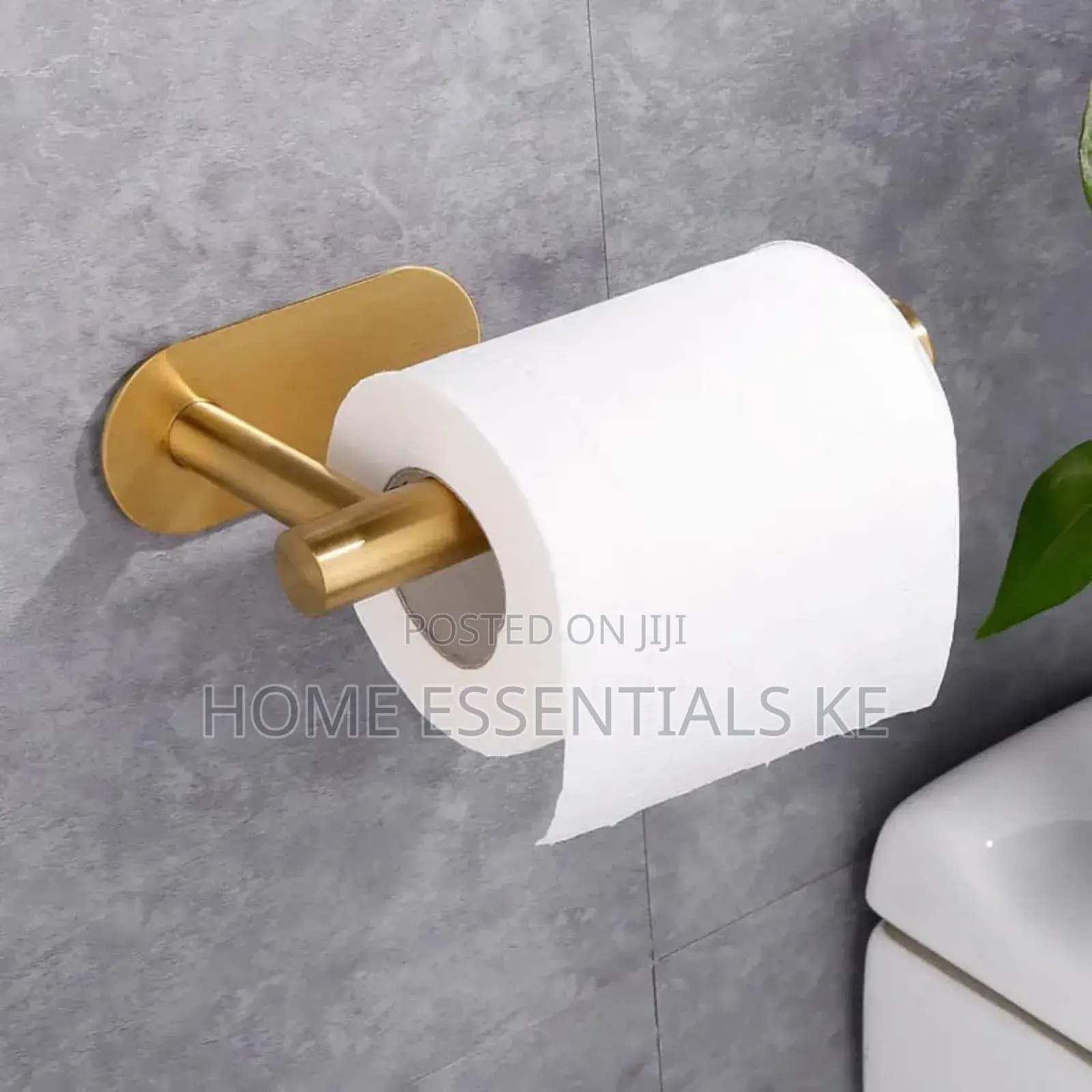 Adhesive Toilet Roll Paper Holder Organizer Wall Mount