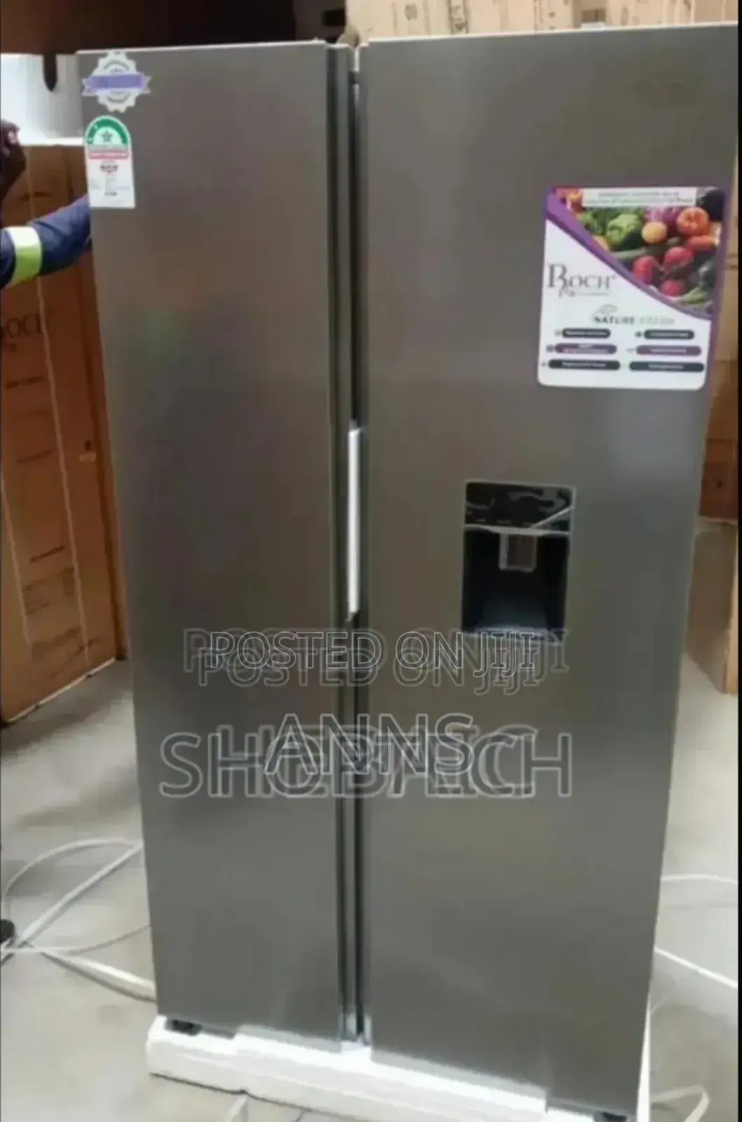 Roch Side by Side 454litres Fridge