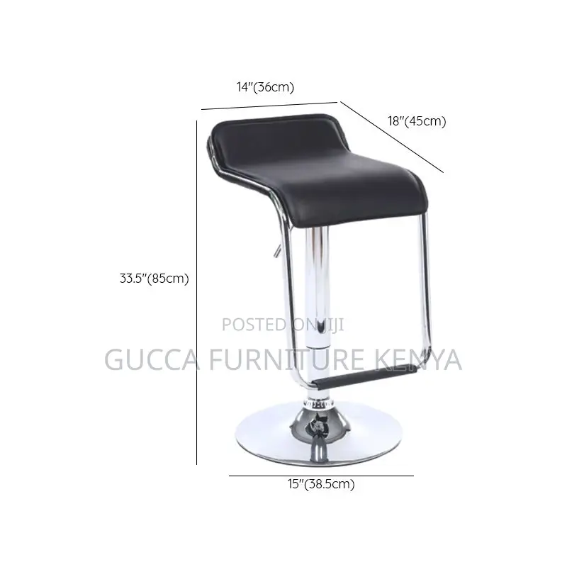 Home Chairs: Saddle Seat Pub Stool With Flexible Height