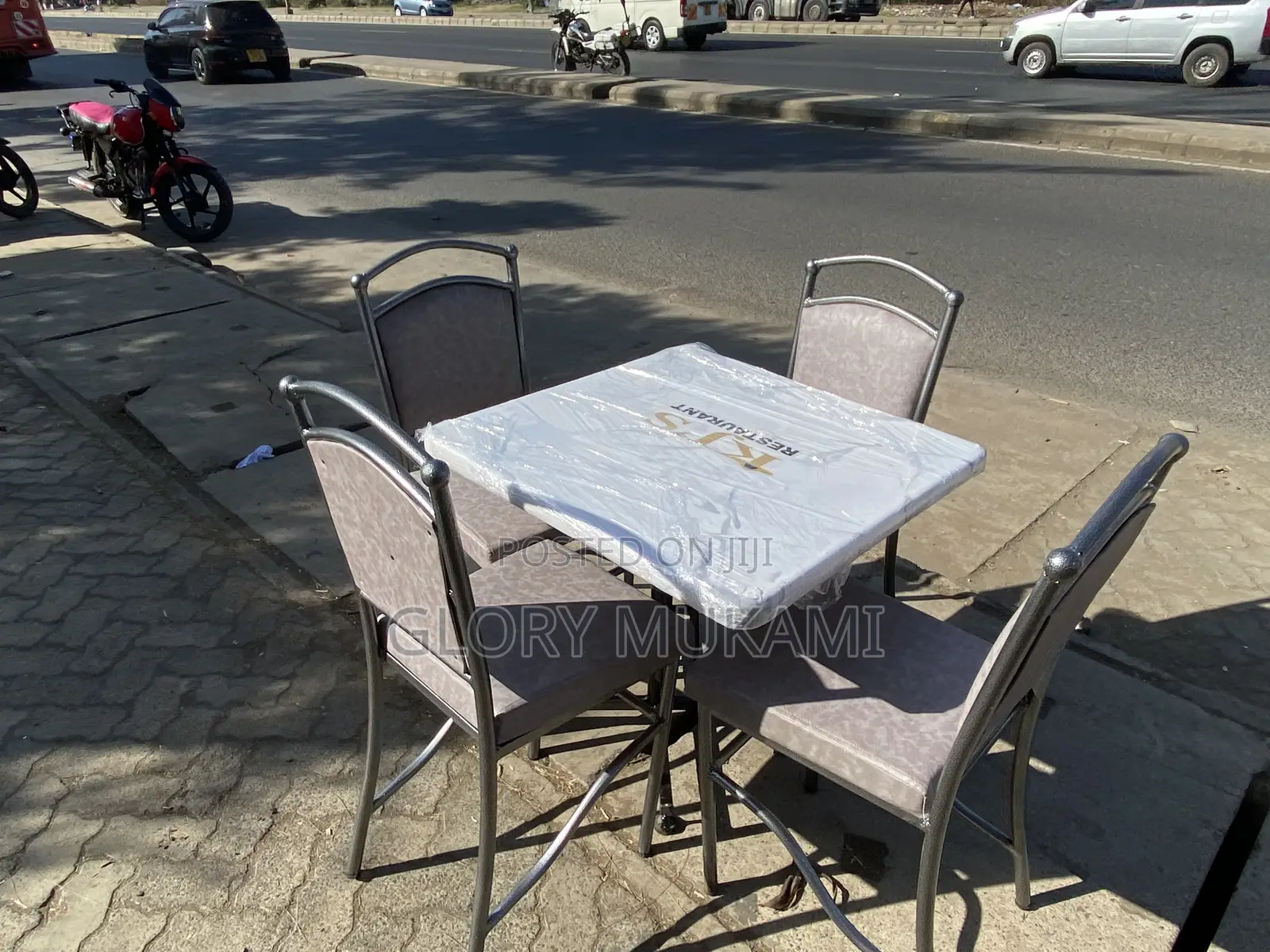 Grey Restaurant Chairs and Tables
