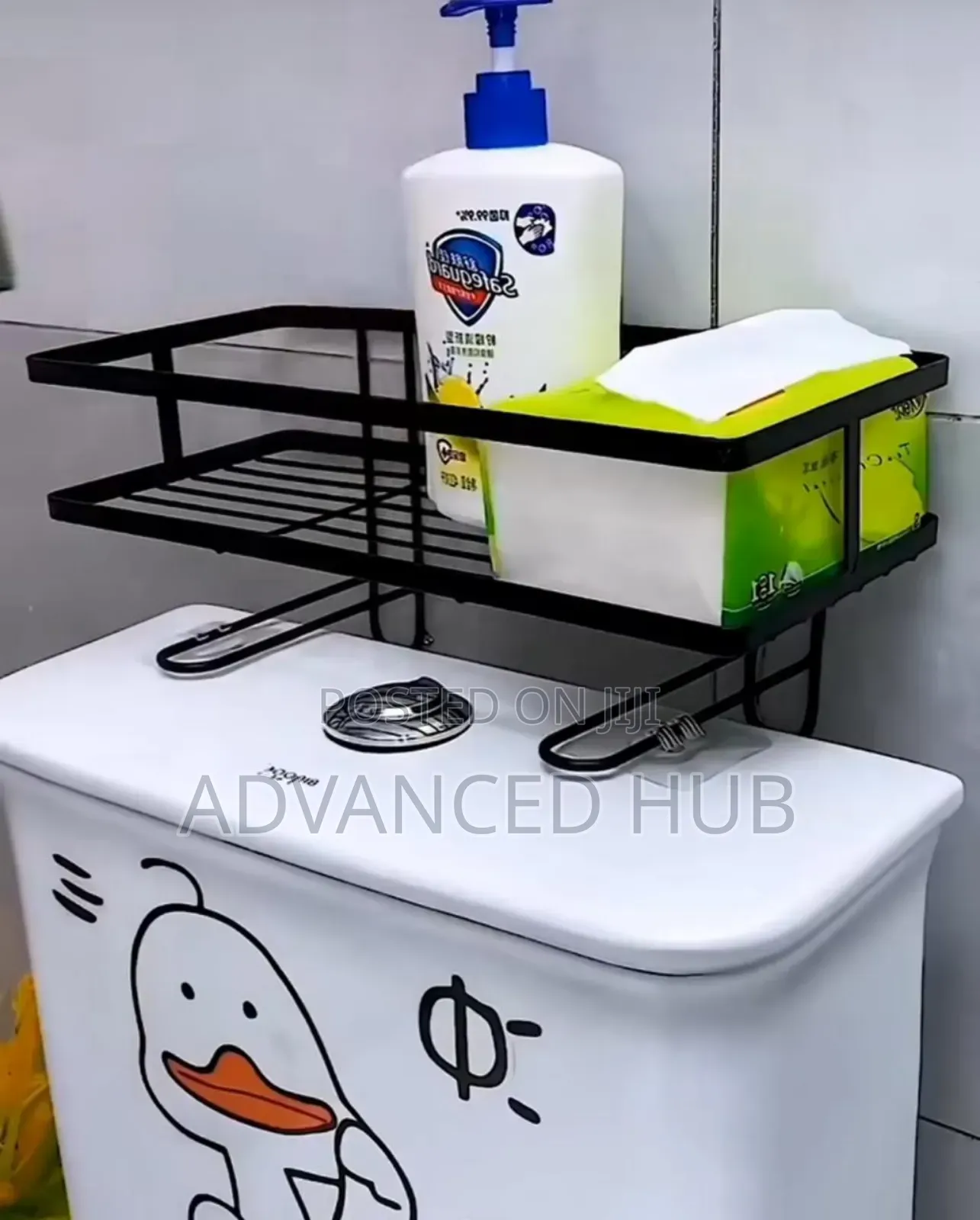 Over the Toilet Rack With Hooks