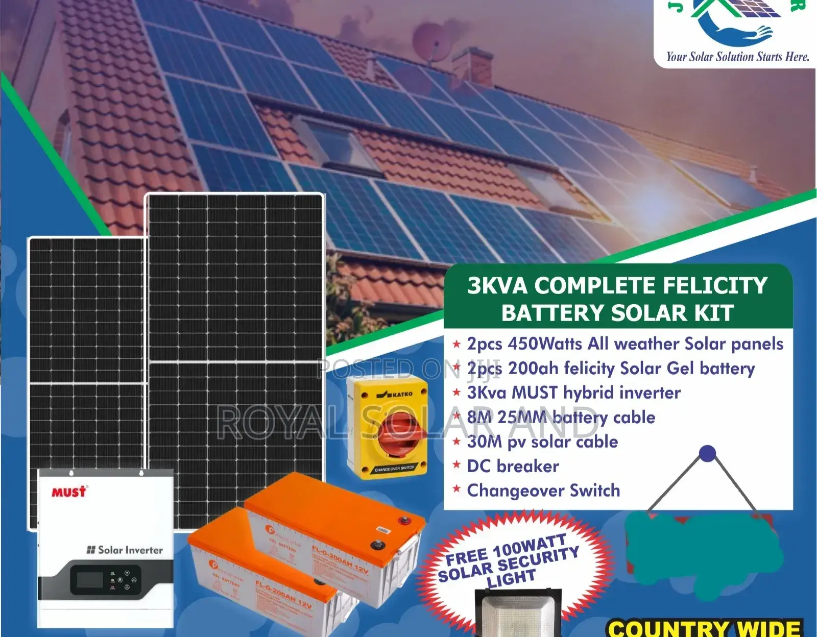 3kva Felicity Solar Kit Backup System