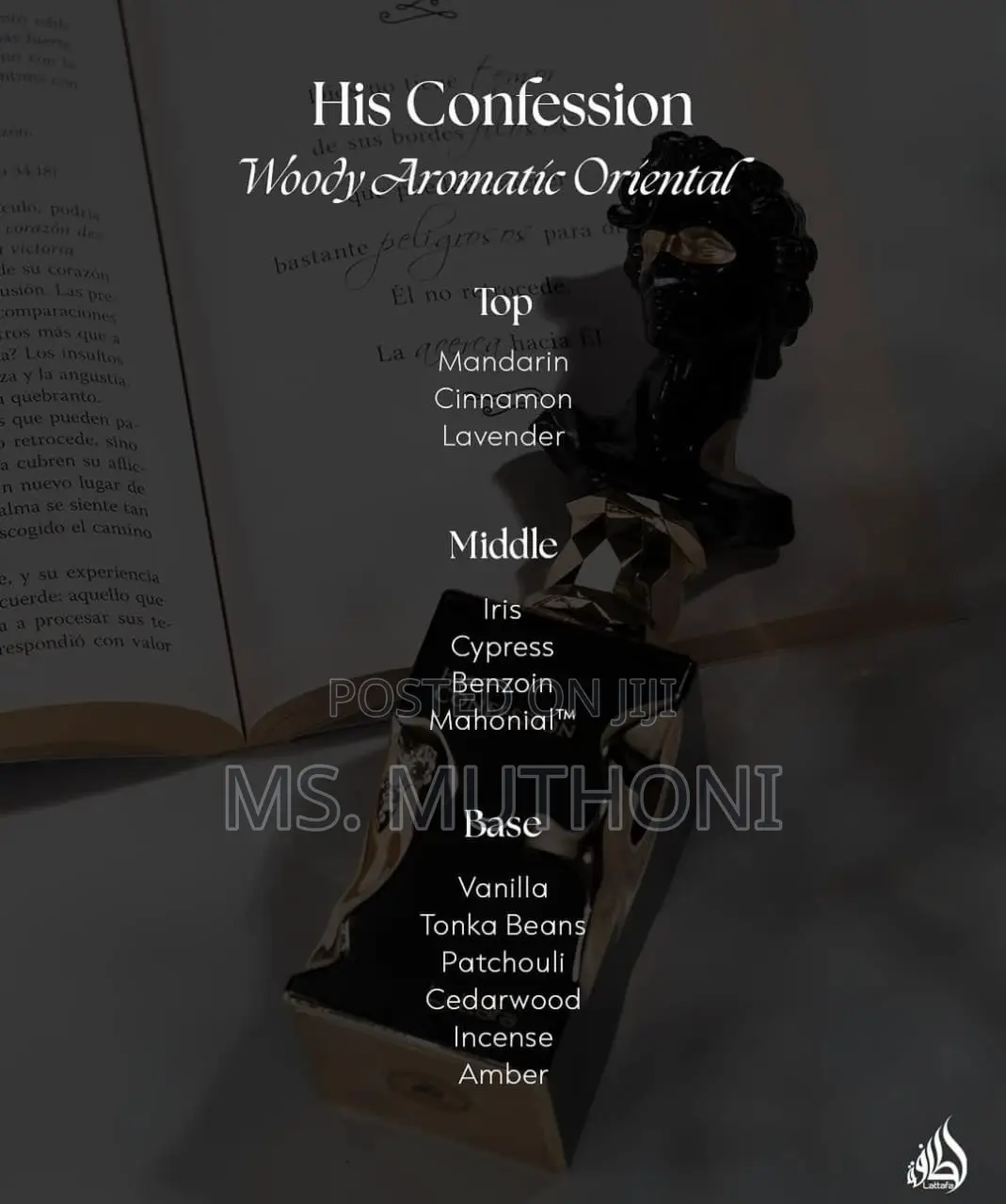 His Confession EDP 100ml by Lattafa Available
