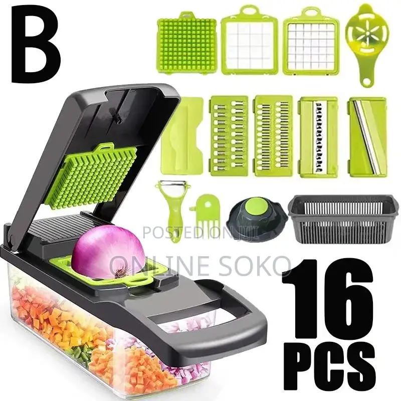 14/16-in-1 Multifunctional Vegetable Chopper, Dicer Slicer