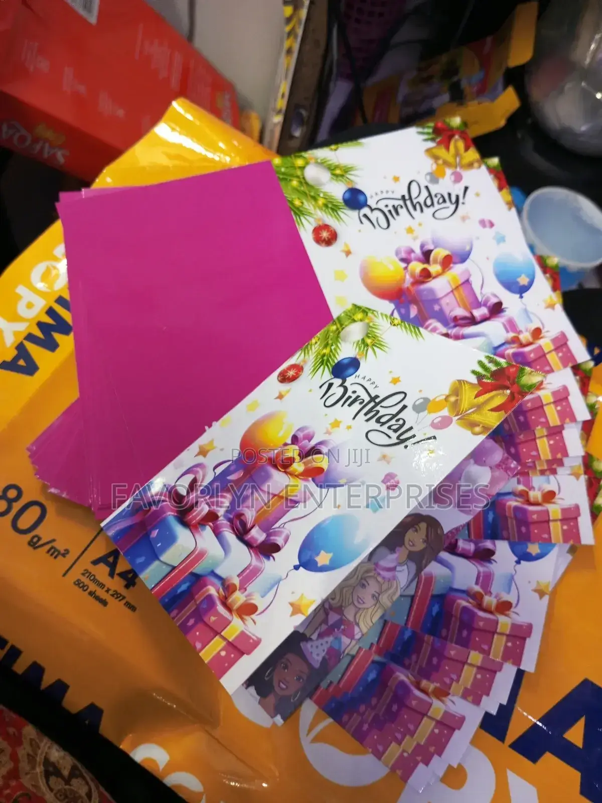 A5 Size Laminated Birthday Card