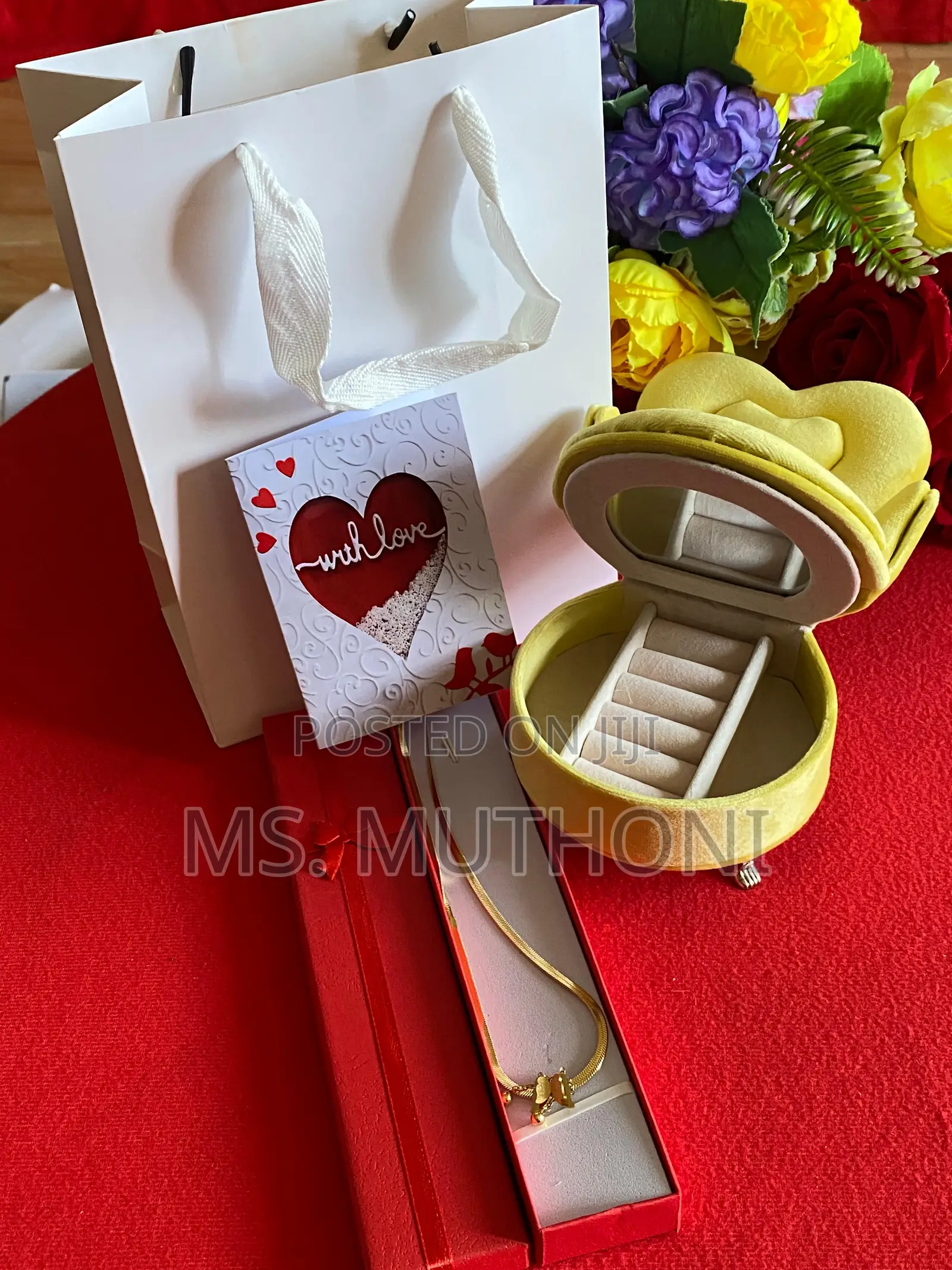 Valentines/Birthday Ladies Set With Jewellery Box