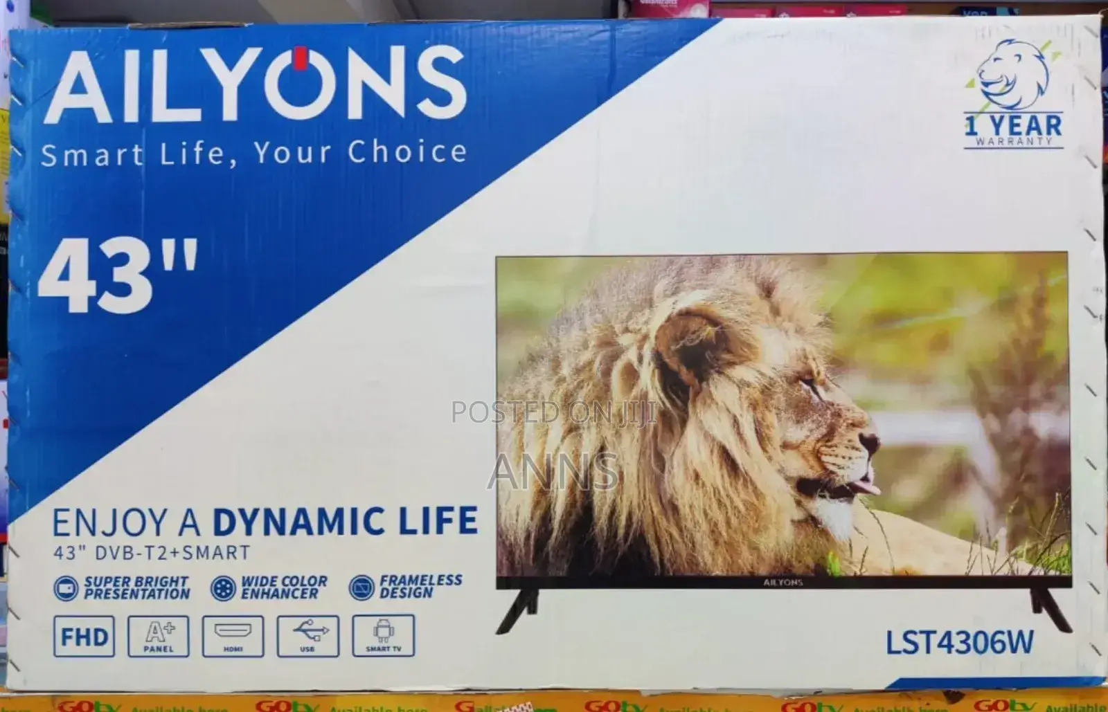 Ailyons 43" Smart Frameless Best Tv