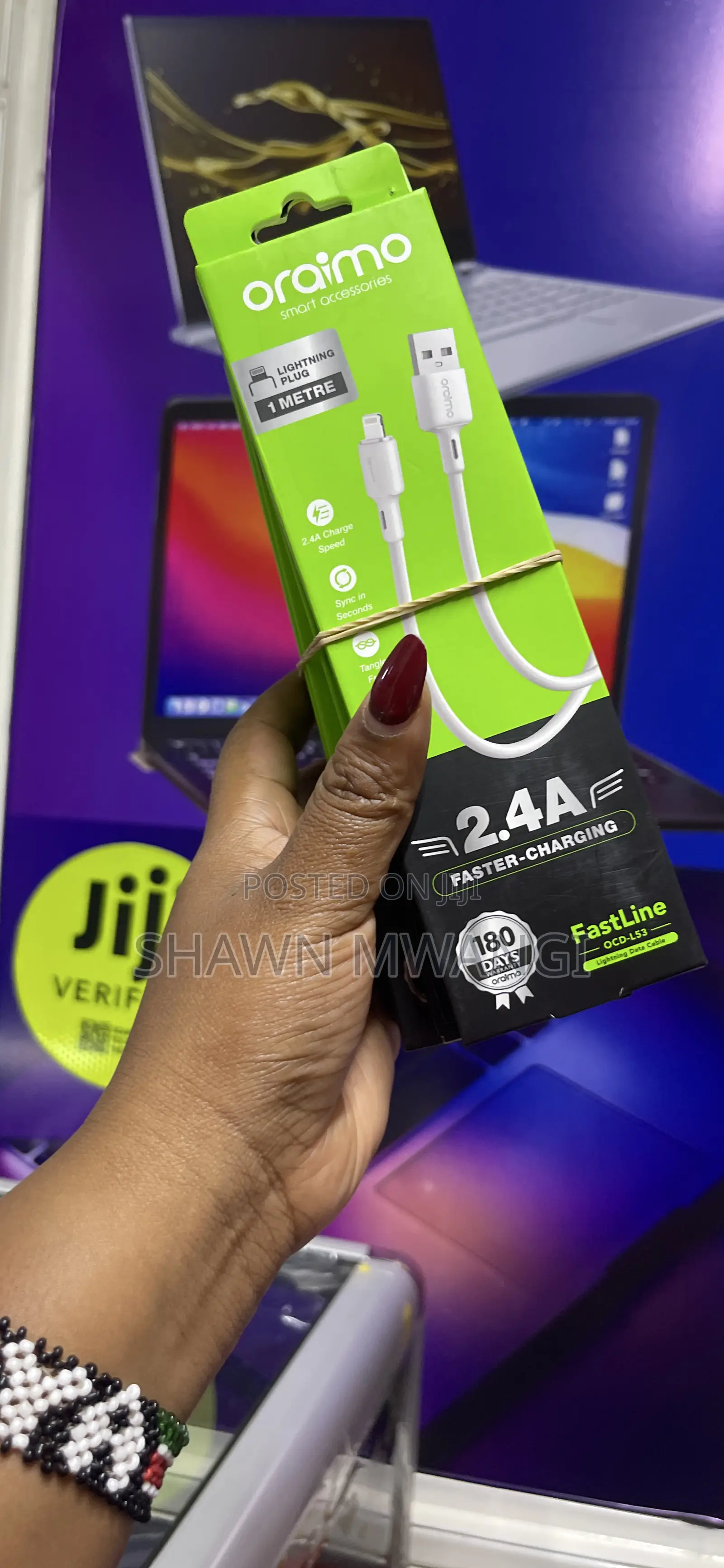 Oraimo iPhone Cable 2.4A