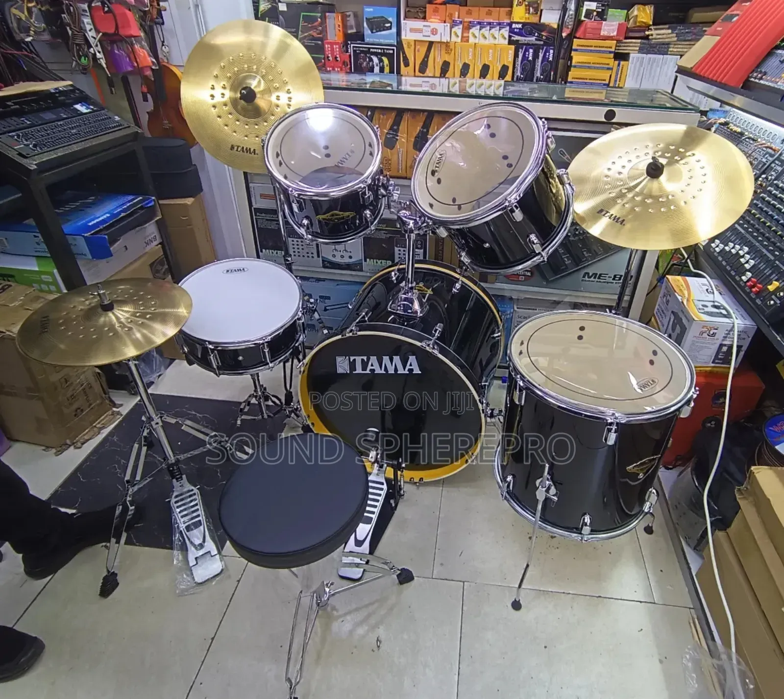 Tama 3 Stand 5 Piece Wooden Ream Drumset