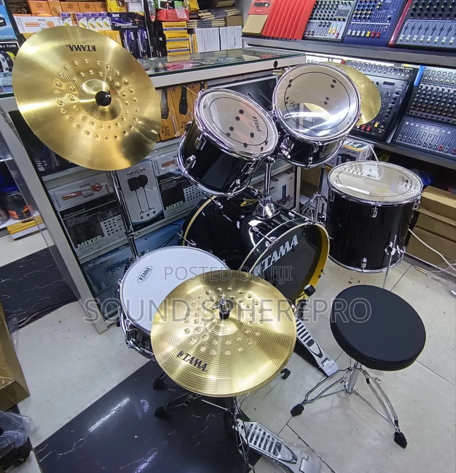 Tama 3 Stand 5 Piece Wooden Ream Drumset