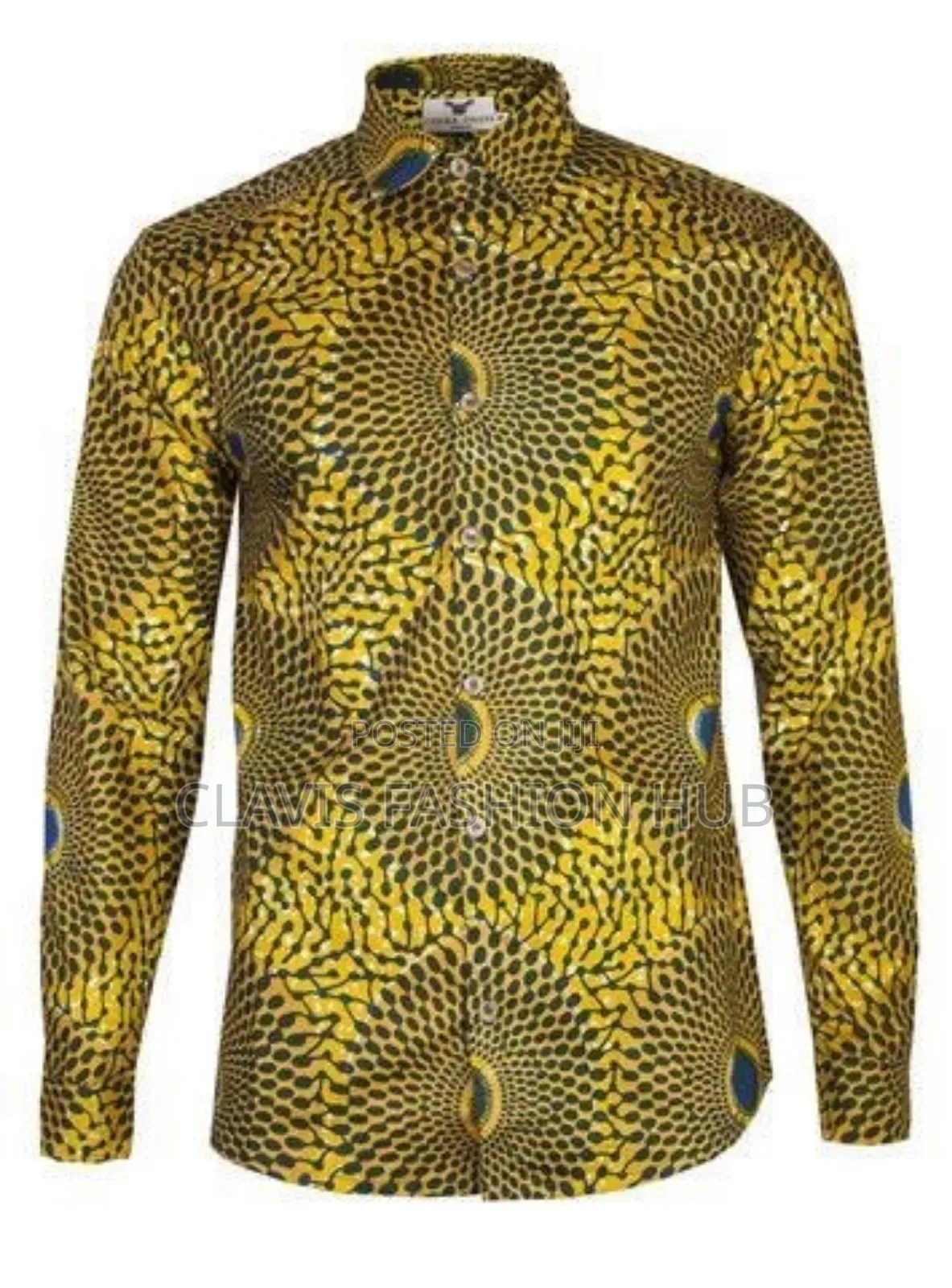 Kitenge African Shirt Long Sleeve With Buttons