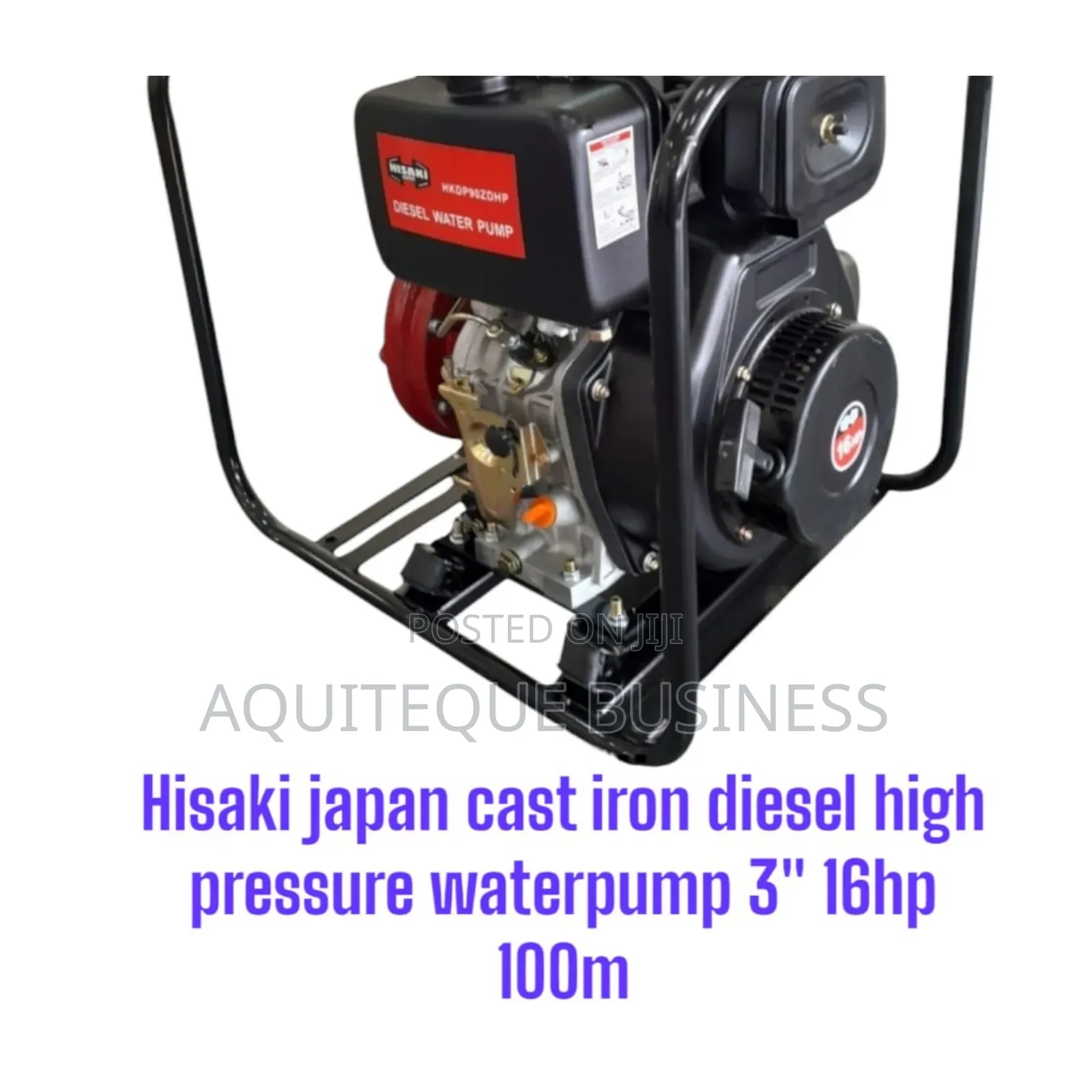 Diesel Water Pump 16hp, 3"