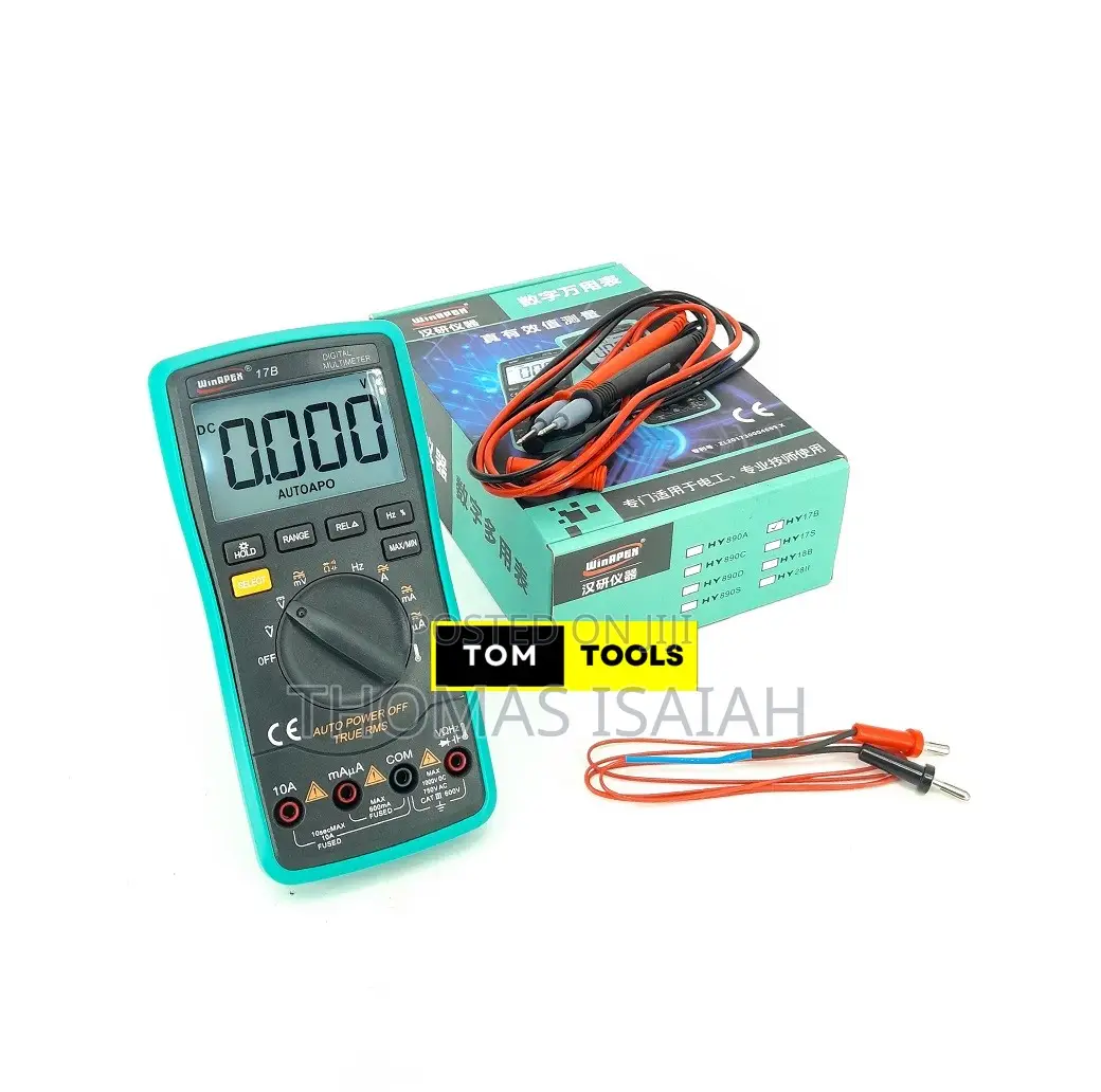 WINAPEX HY17B Backlit True RMS Digital Multimeter With Temp