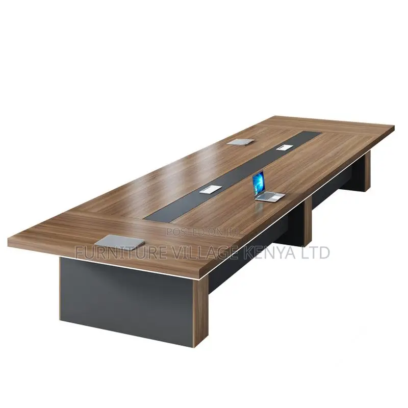 Tables; 3 Meters Office 14-Seater Boardroom Table in Brown