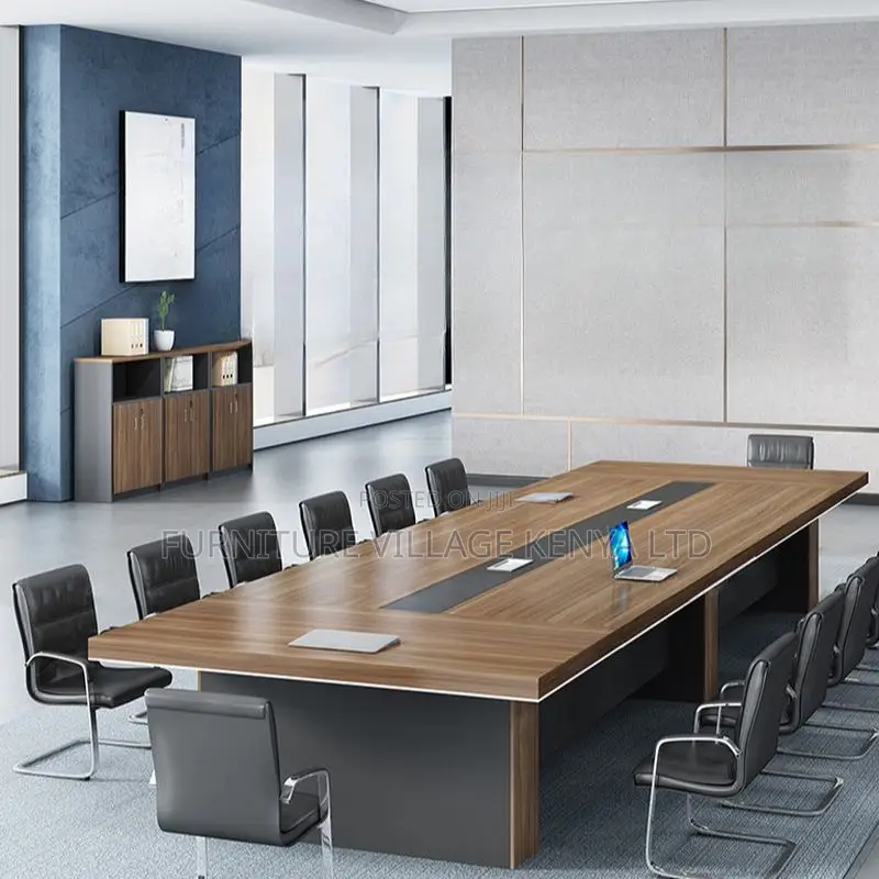 Tables; 3 Meters Office 14-Seater Boardroom Table in Brown