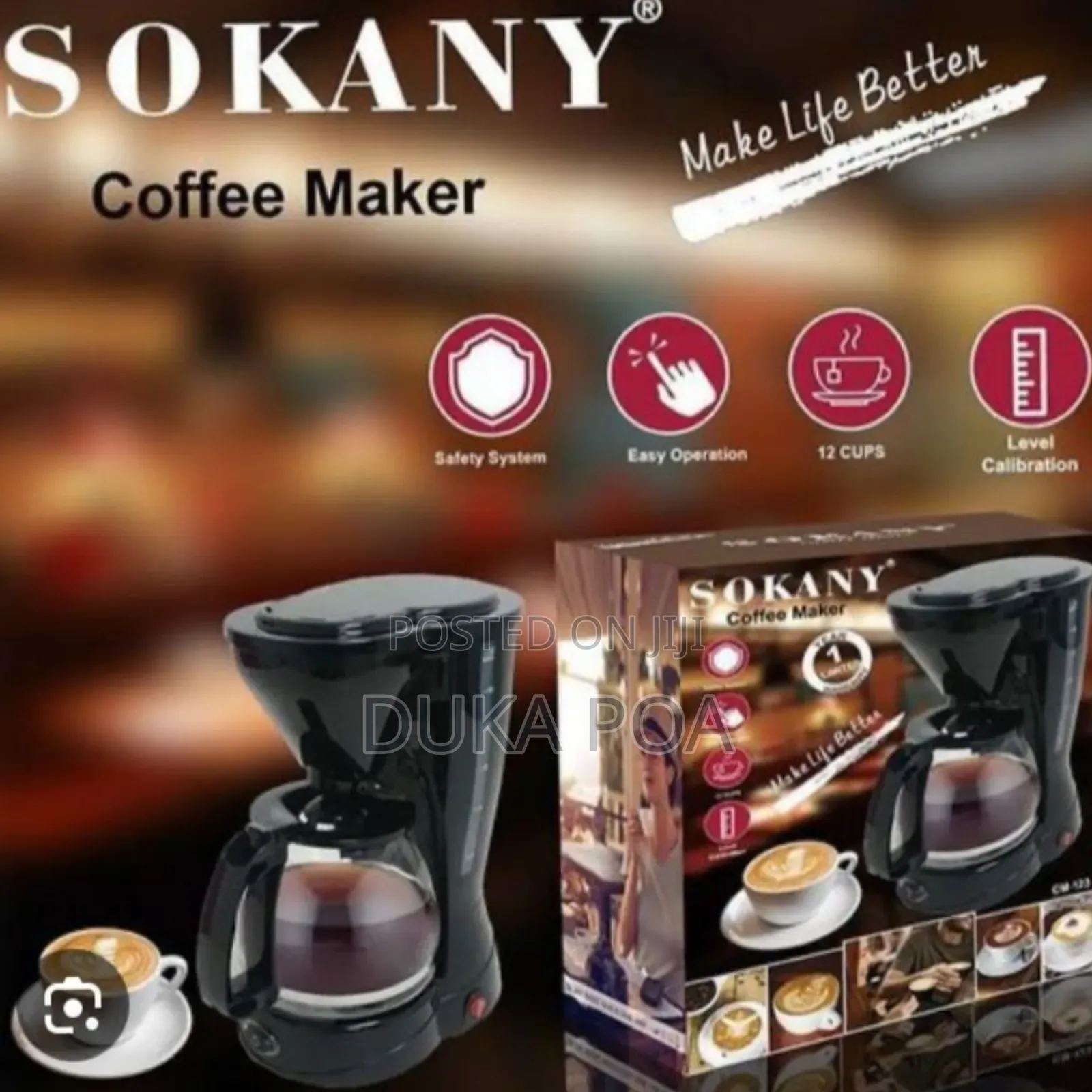Coffee Maker Sokany Electric Coffee Maker