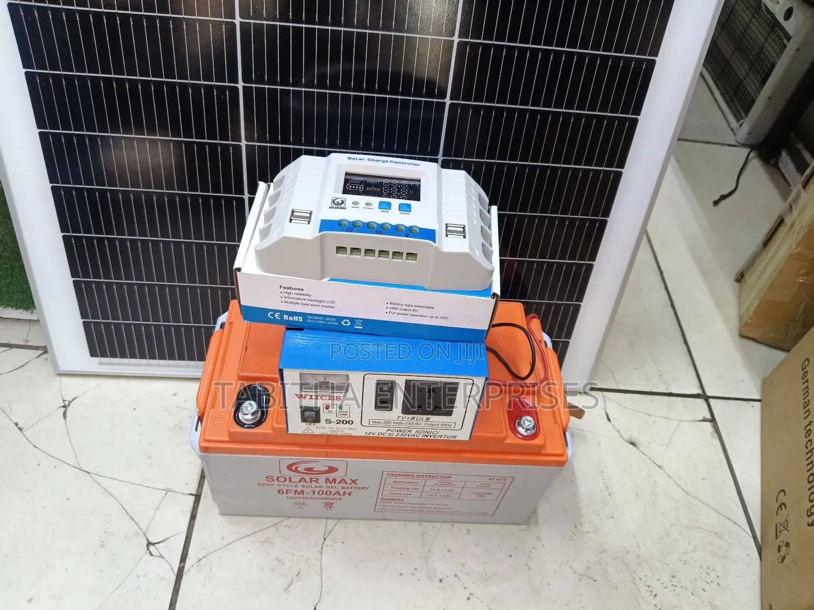 Solar Panels Kit/100ah Solar Battery