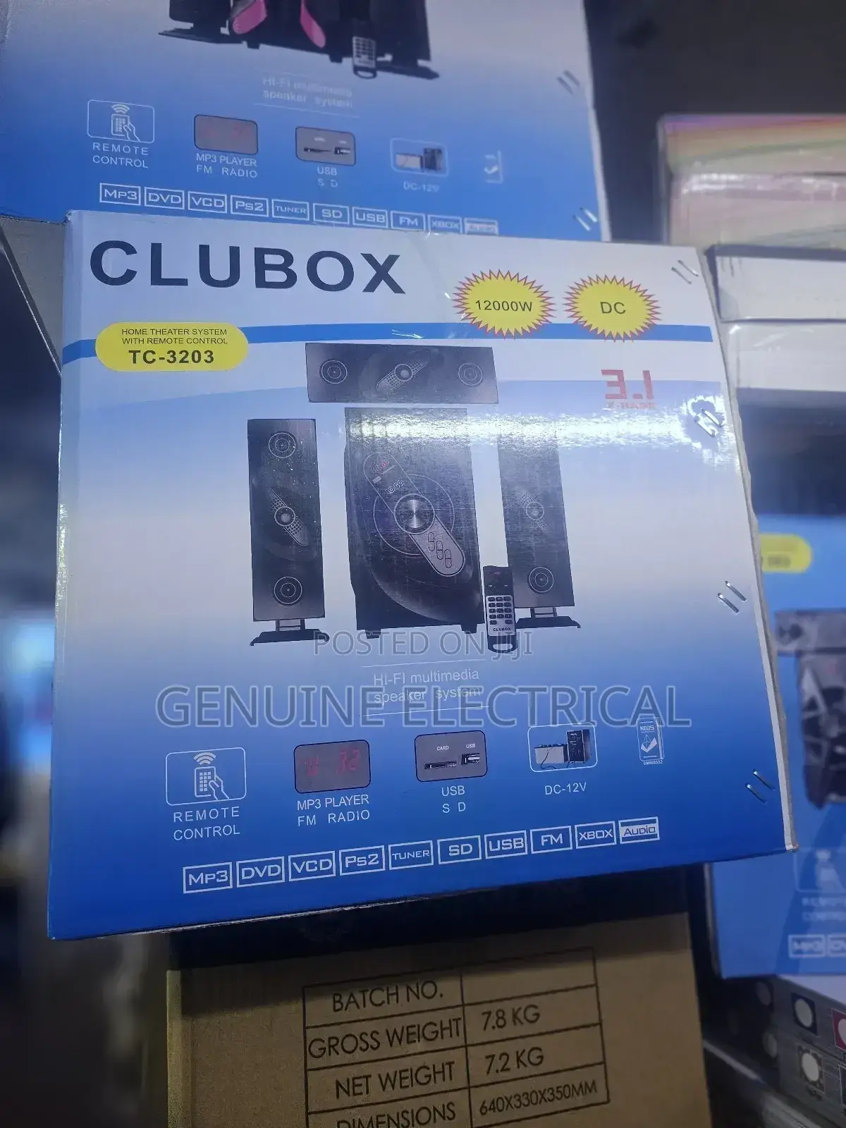 Clubox Woofer 3.1 With Fm and Bluetooth