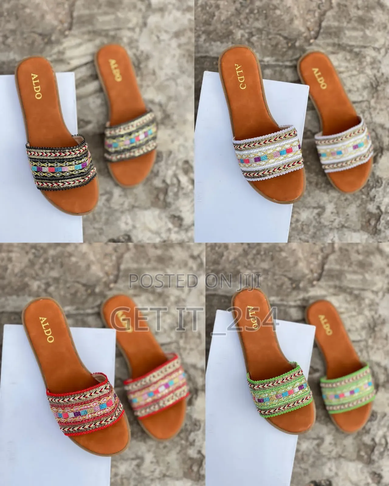 Green Tribal High Quality (Aldo) Sandals*